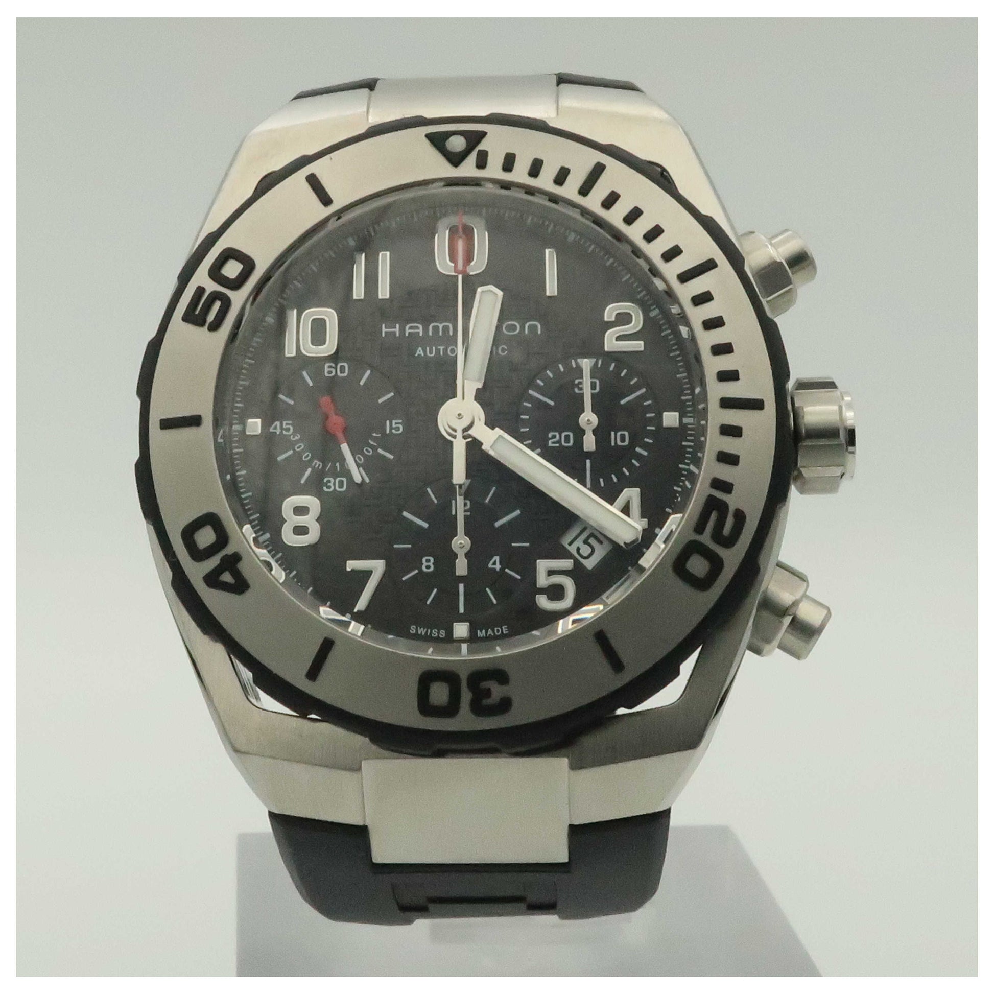 Front view of Hamilton Khaki Navy Men's Automatic Watch H78716333-PO