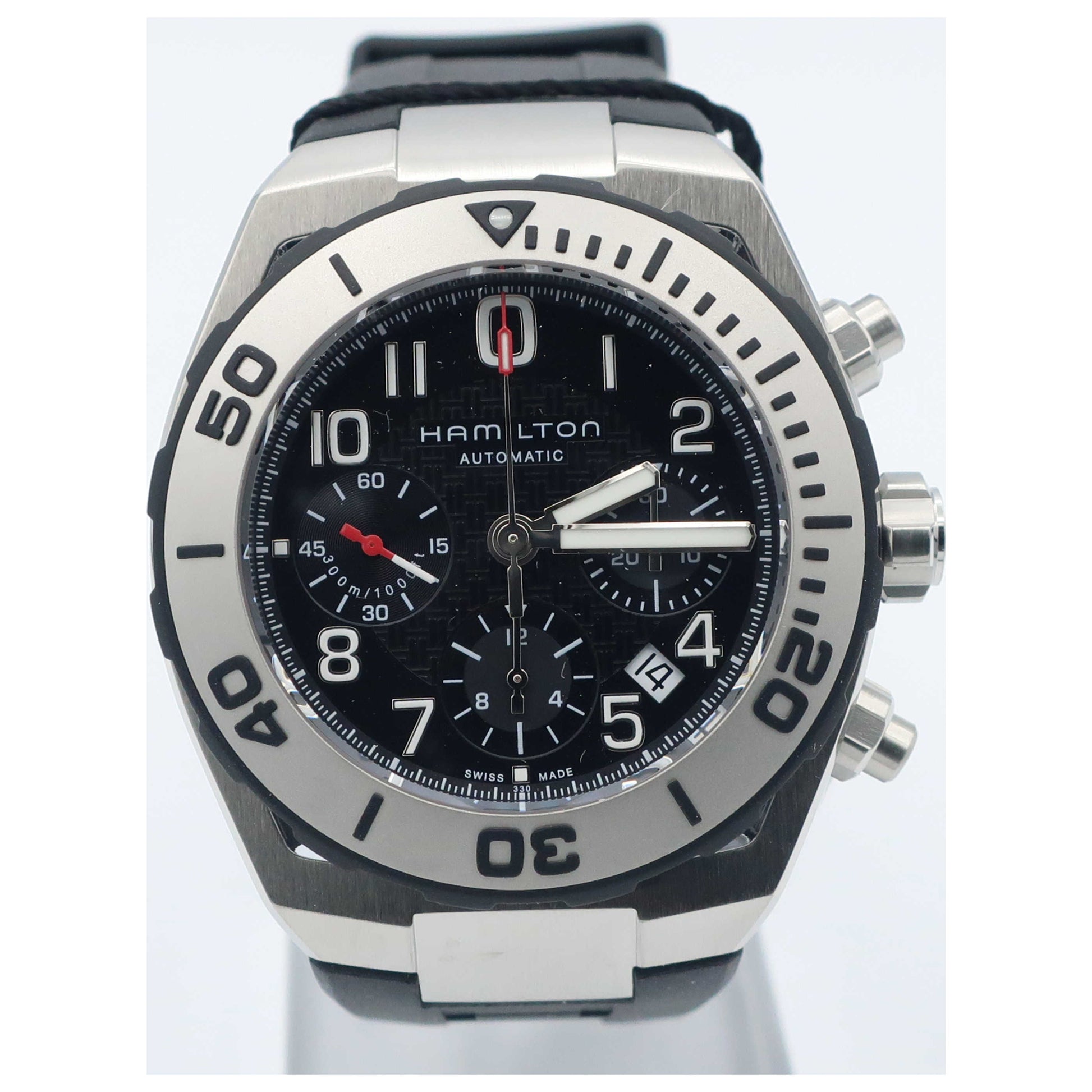 Front view of Hamilton Khaki Navy Men's Automatic Watch H78716333-SD