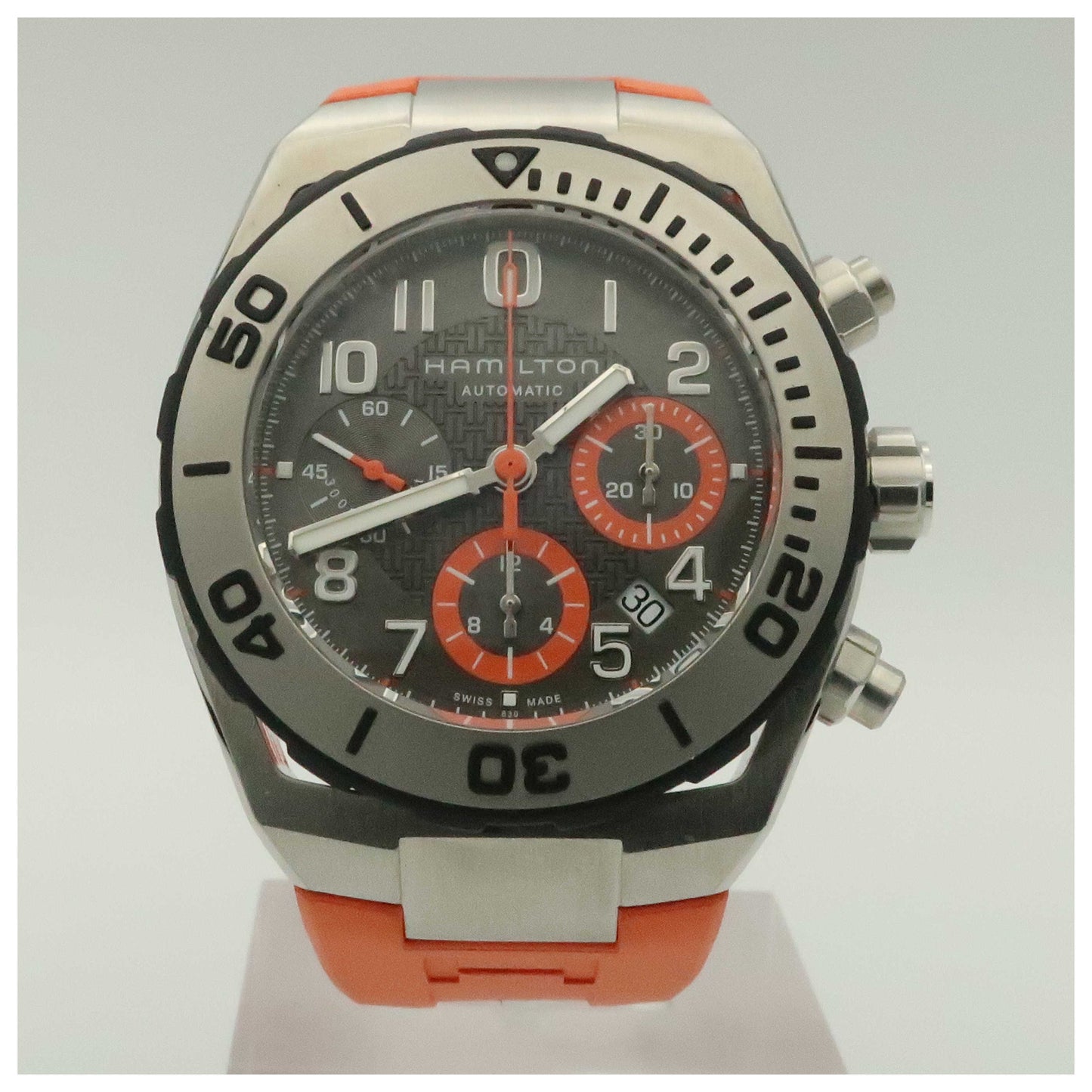 Front view of Hamilton Khaki Navy Men's Automatic Watch H78716983-SDV