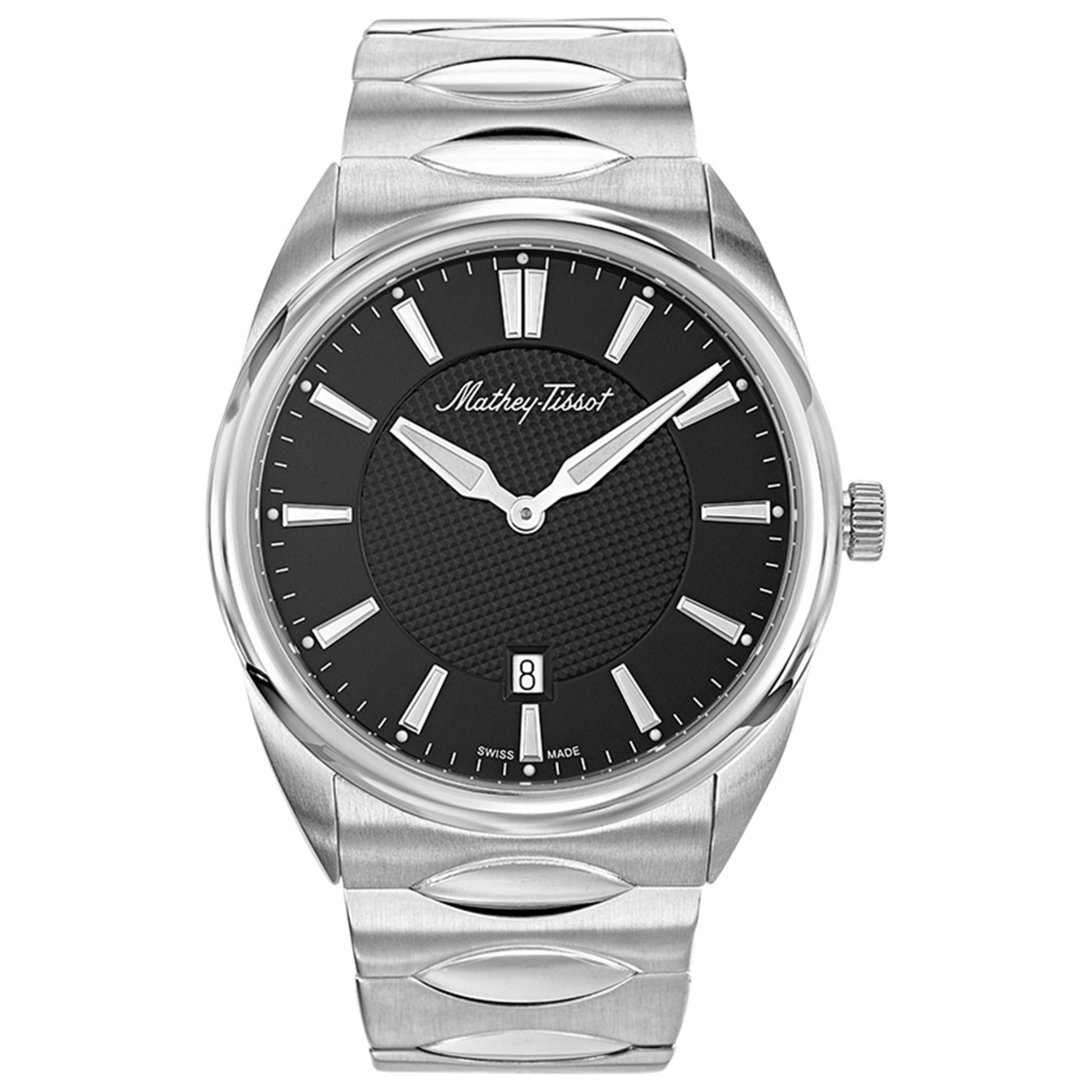Front view of Mathey Tissot Classic Men's Quartz Watch H791AN