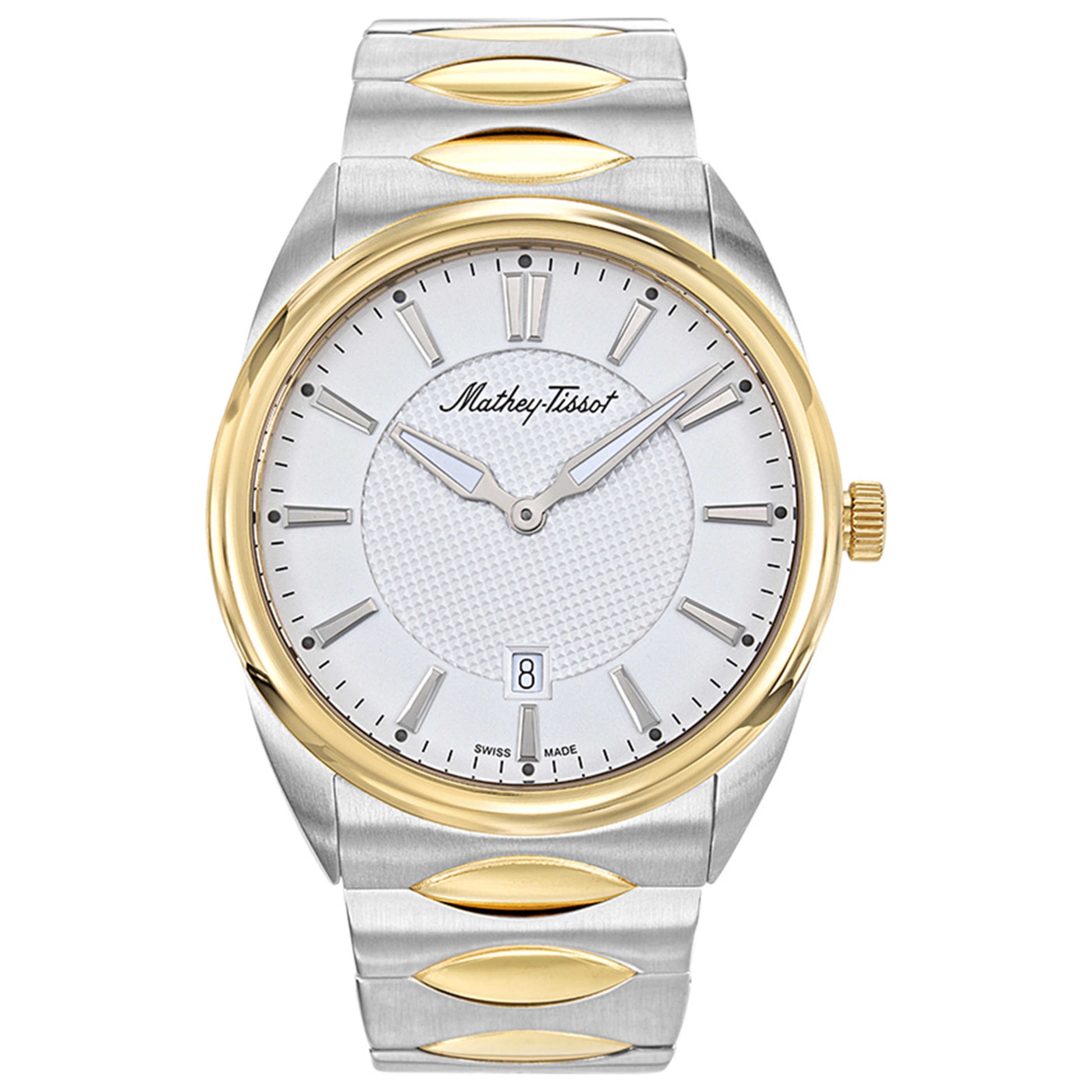 Front view of Mathey Tissot Classic Men's Quartz Watch H791BI