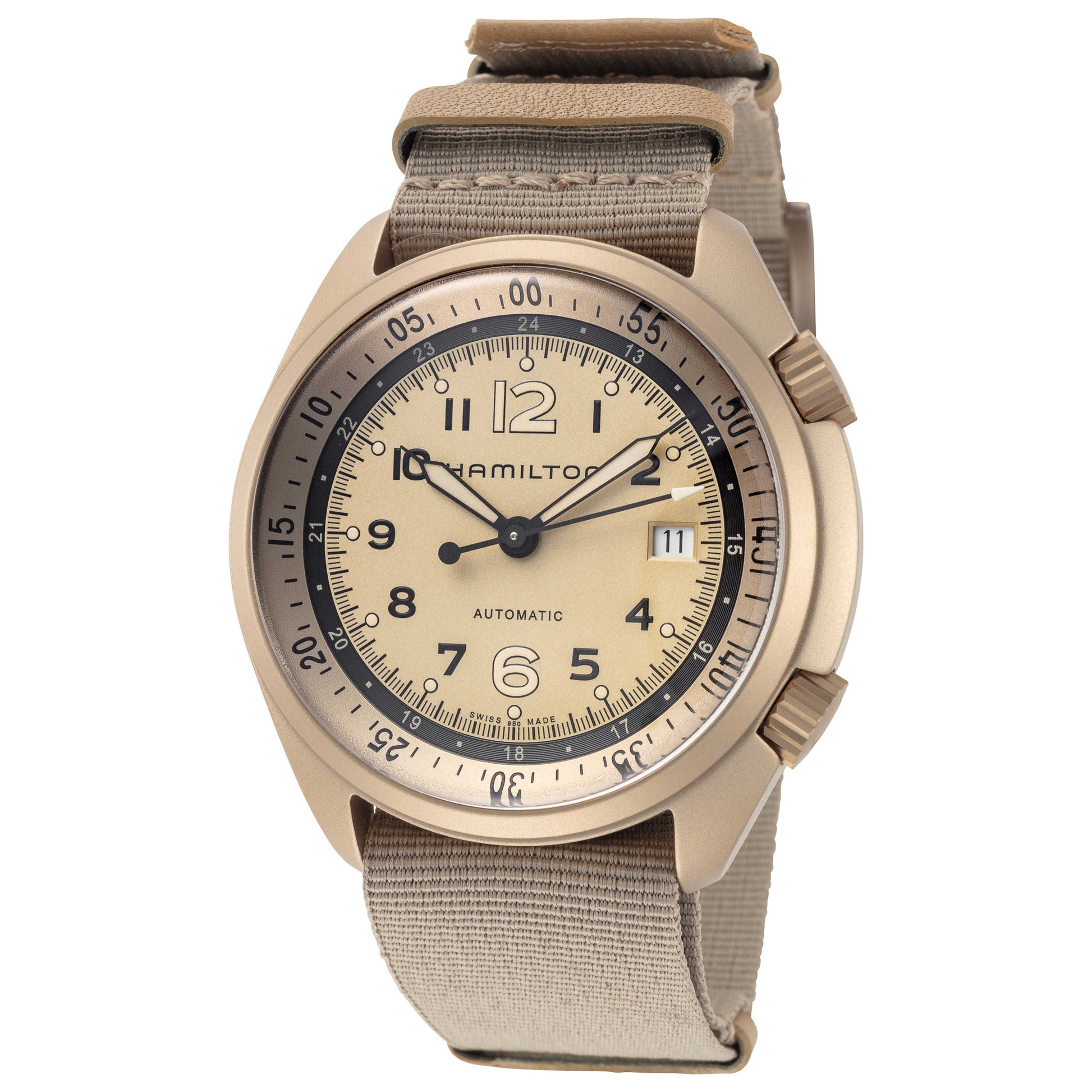 Front view of Hamilton Khaki Aviation Men's Automatic Watch H80435895