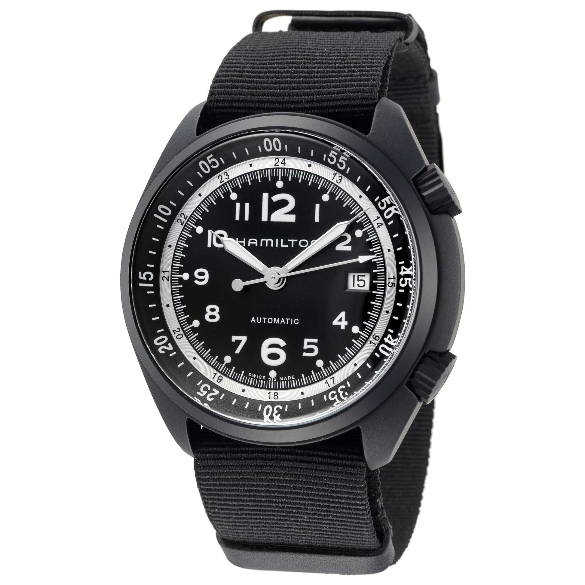 Front view of Hamilton Khaki Aviation Men's Automatic Watch H80485835