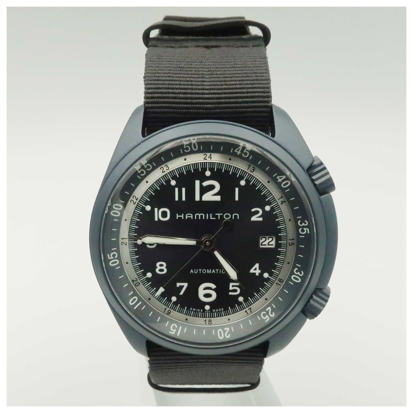 Front view of Hamilton Khaki Aviation Men's Automatic Watch H80495845-SDV