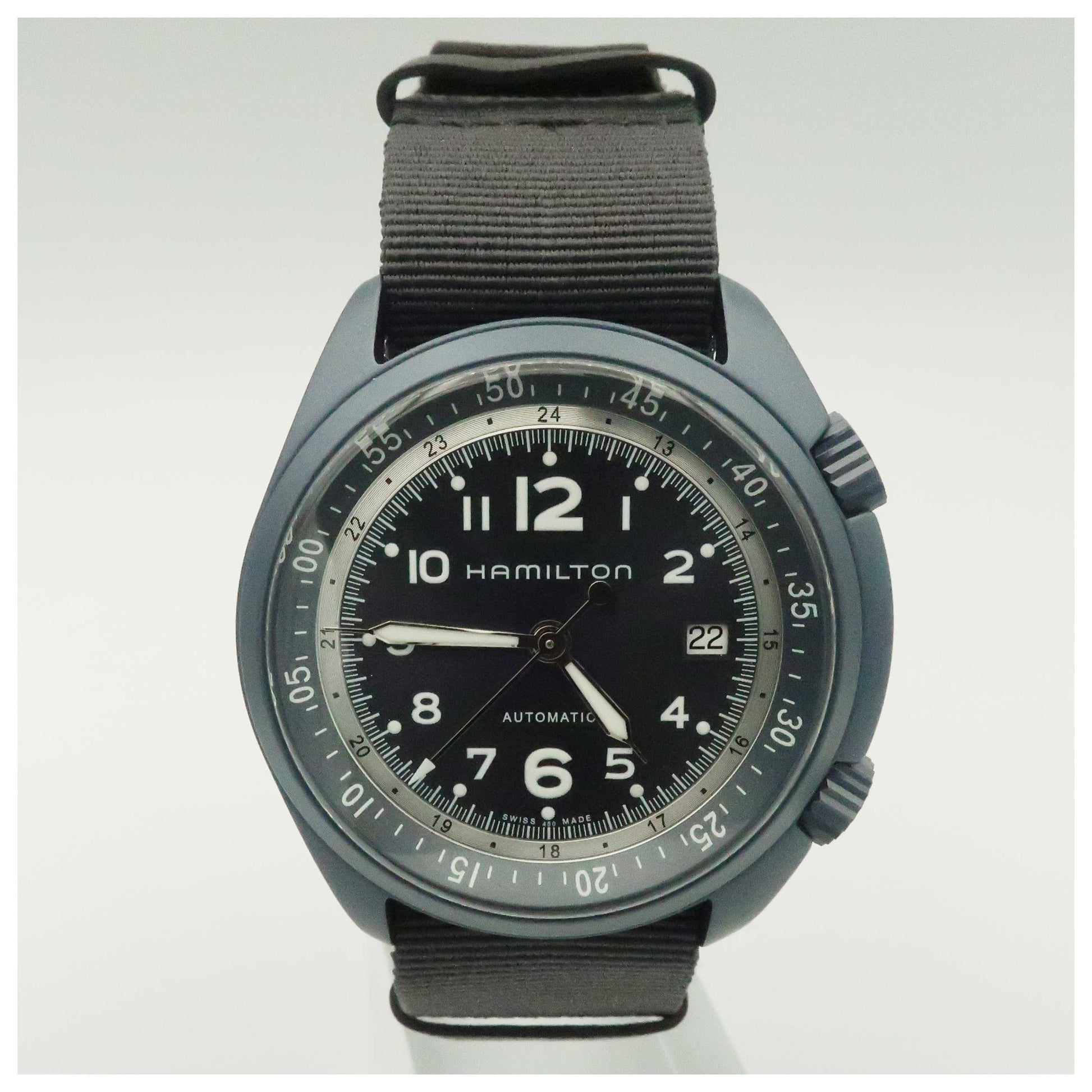 Front view of Hamilton Khaki Aviation Men's Automatic Watch H80495845-SDV