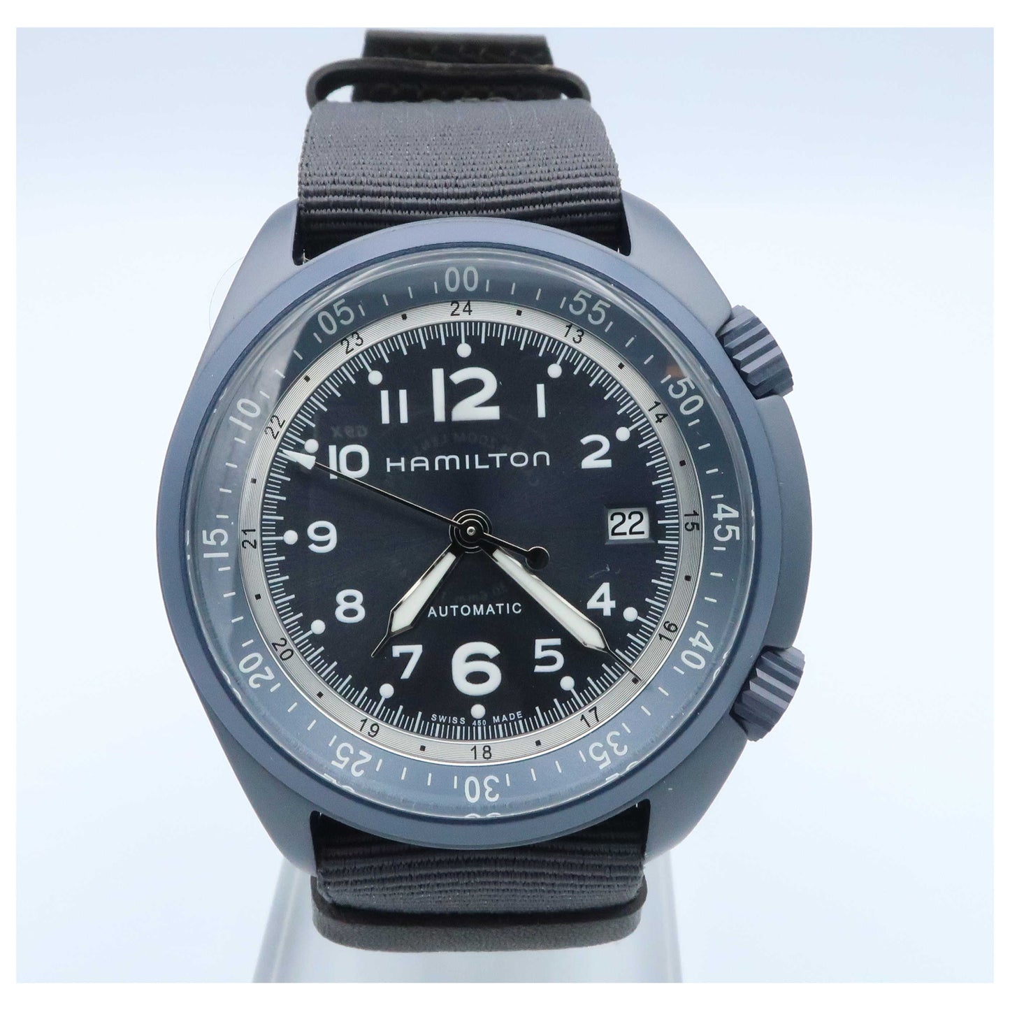 Front view of Hamilton Khaki Aviation Men's Automatic Watch H80495845-SD