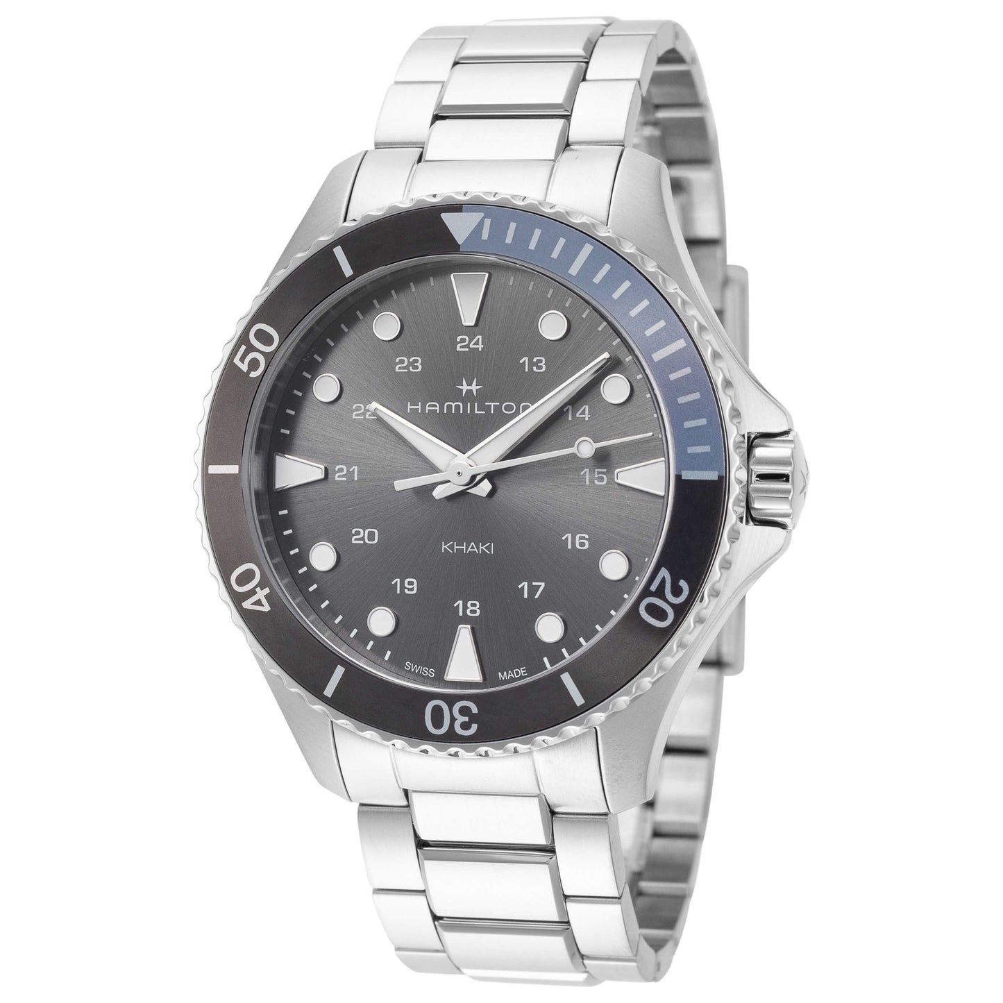 Front view of Hamilton Khaki Navy Men's Quartz Watch H82211181