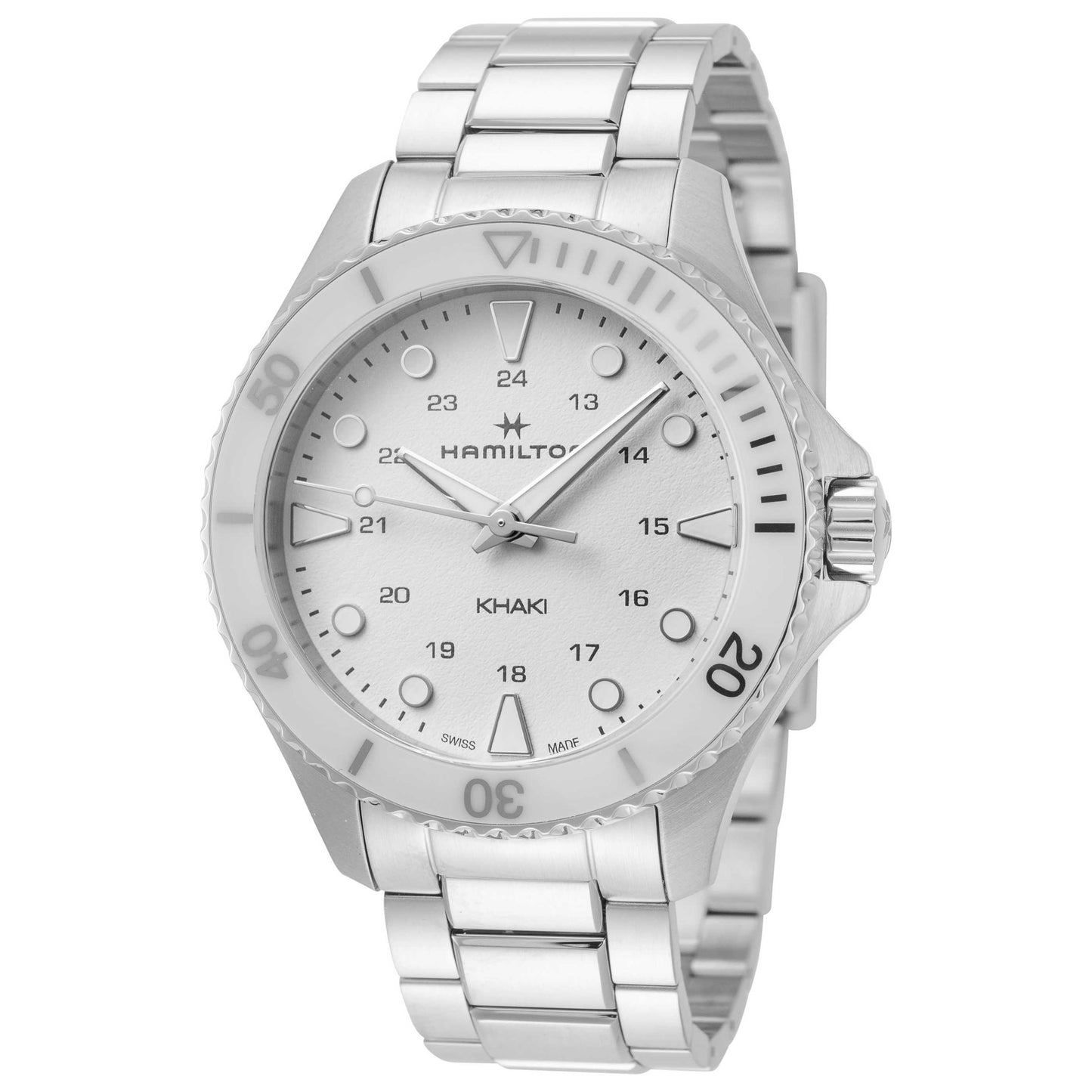 Front view of Hamilton Khaki Navy Men's Quartz Watch H82221110