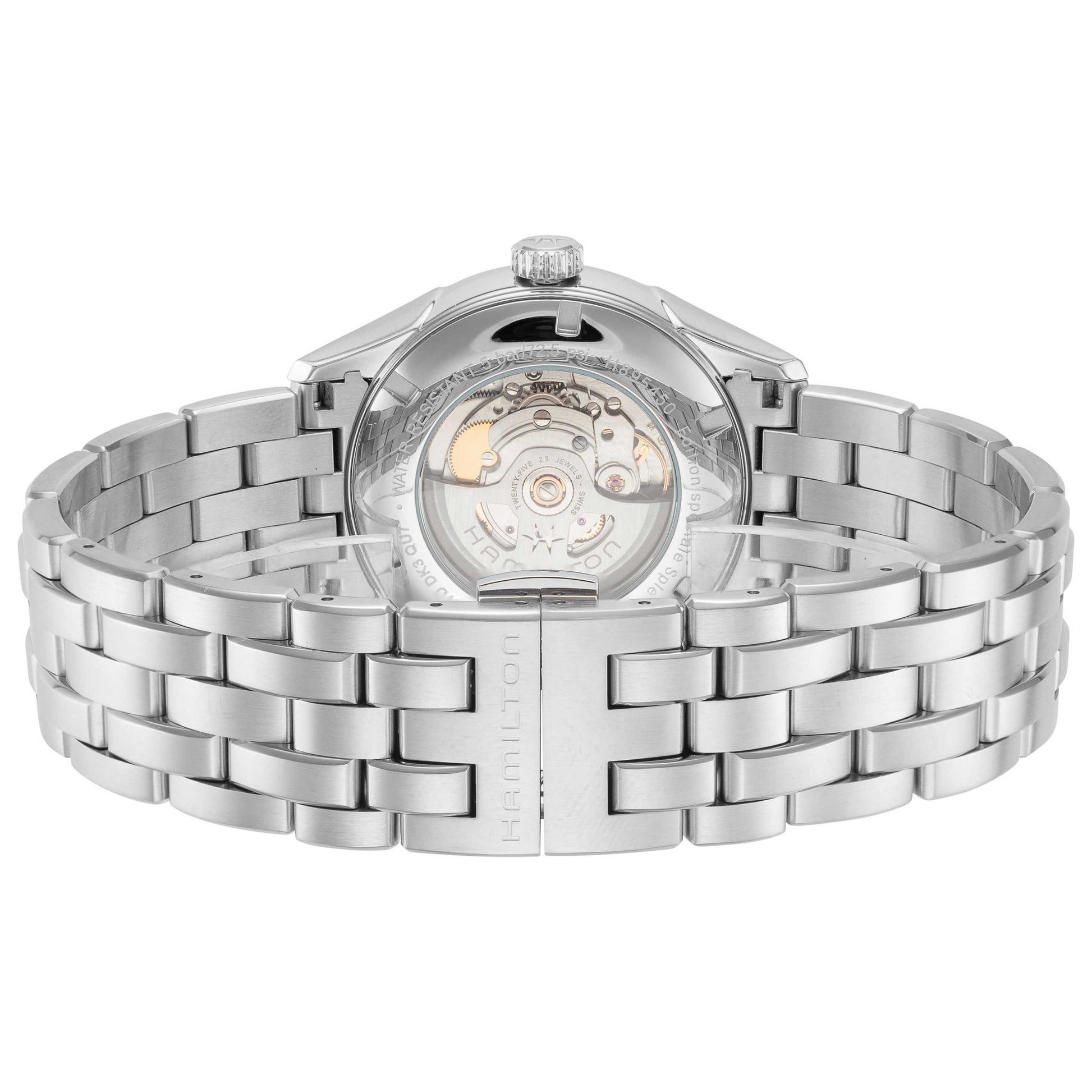 Back view of Hamilton Jazzmaster Men's Automatic Watch H89545121