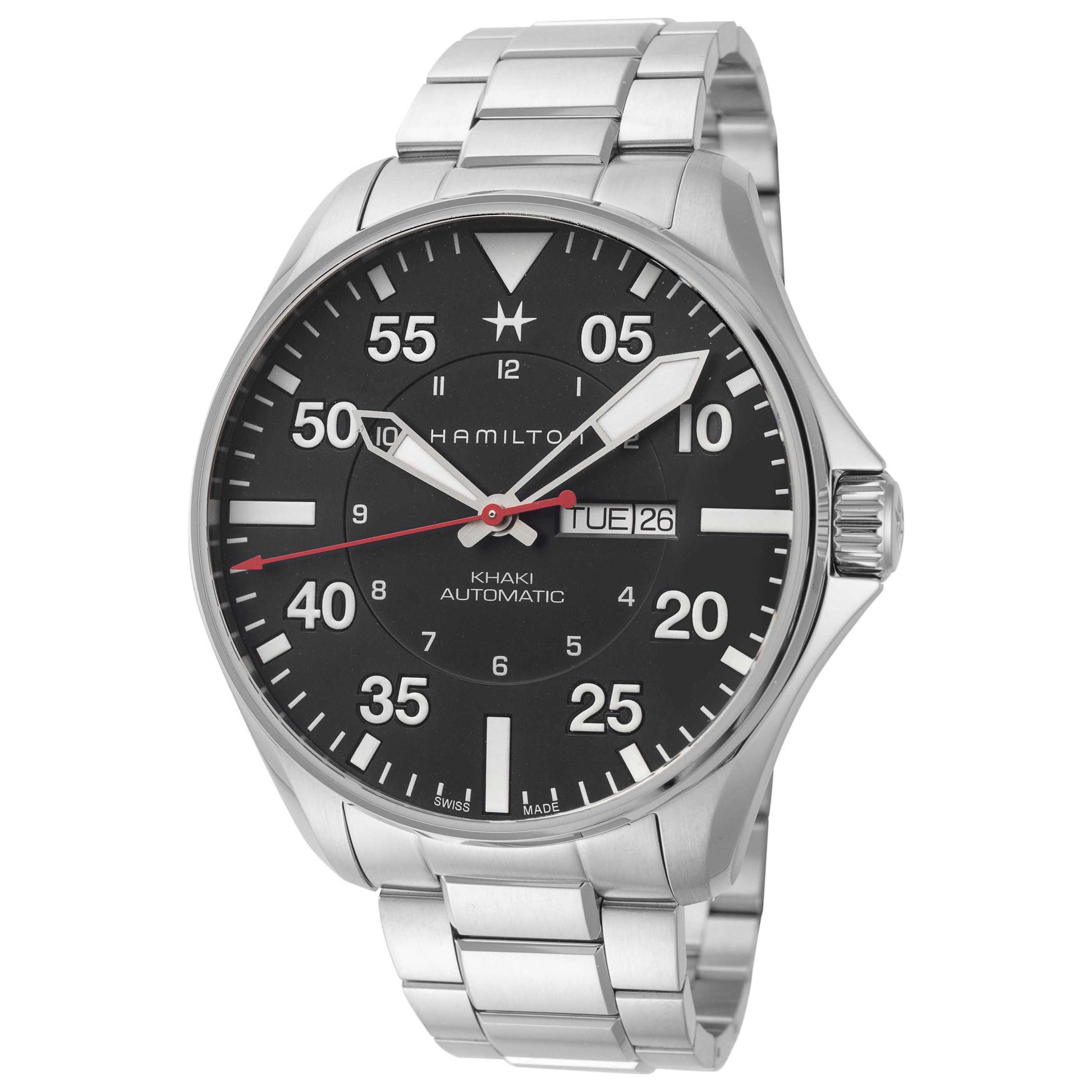 Front view of Hamilton Khaki Aviation Men's Automatic Watch H89725141