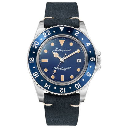 Front view of Mathey Tissot Vintage Men's Quartz Watch H900ALBU