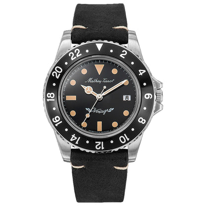 Front view of Mathey Tissot Vintage Men's Quartz Watch H900ALN