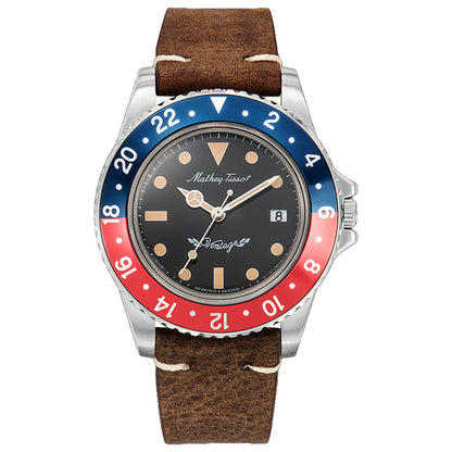 Front view of Mathey Tissot Vintage Men's Quartz Watch H900ALR