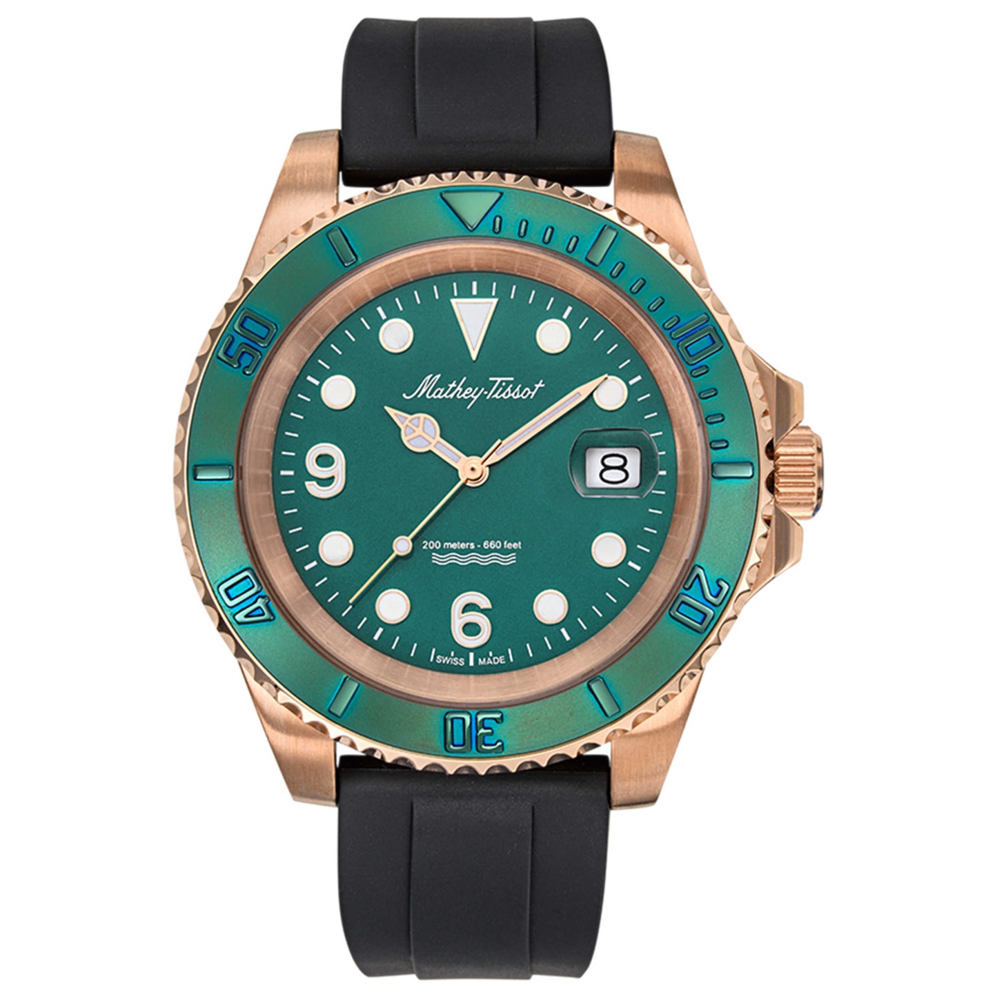 Front view of Mathey Tissot Design Men's Quartz Watch H909PVE