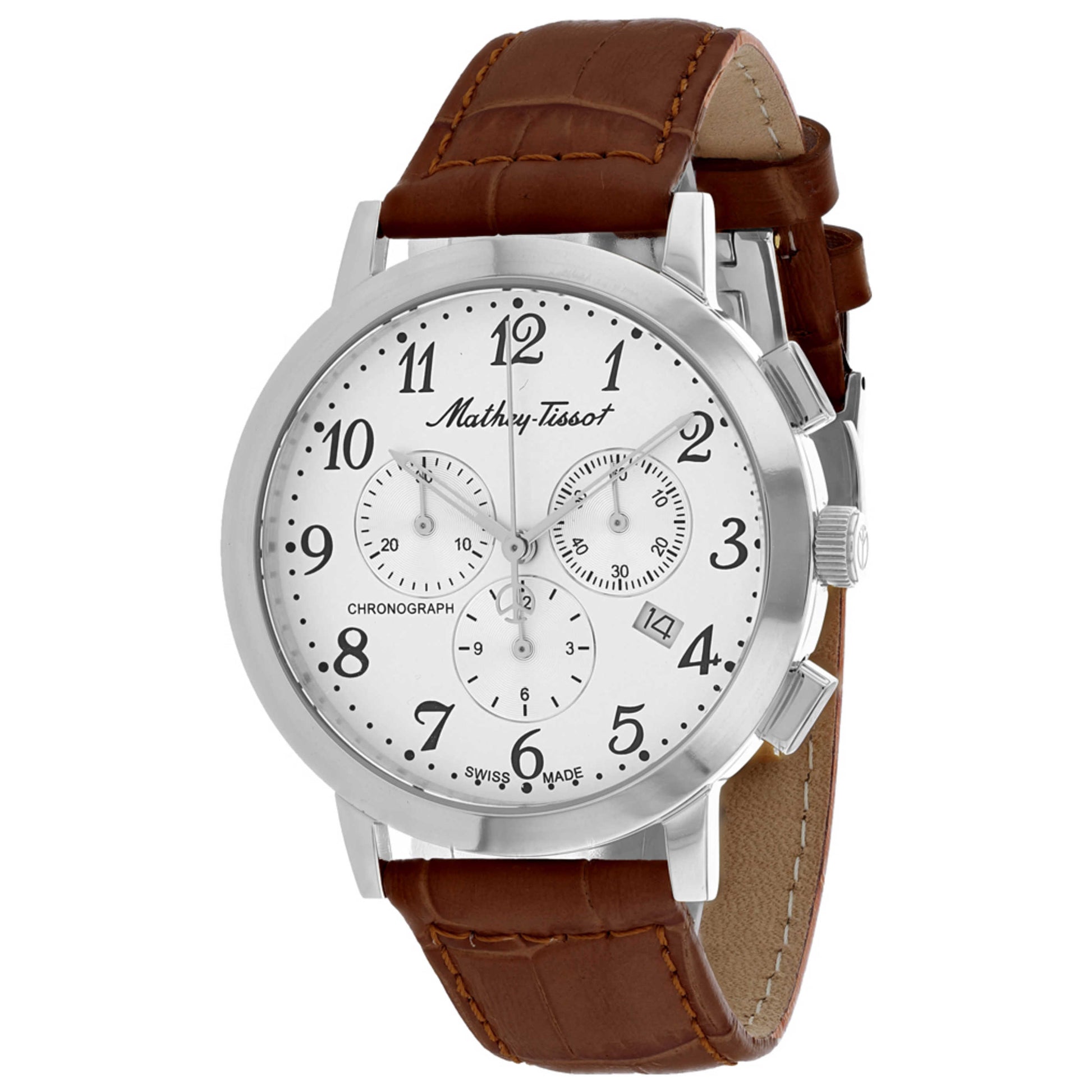 Front view of Mathey Tissot Classic Men's Quartz Watch H9315CHALG