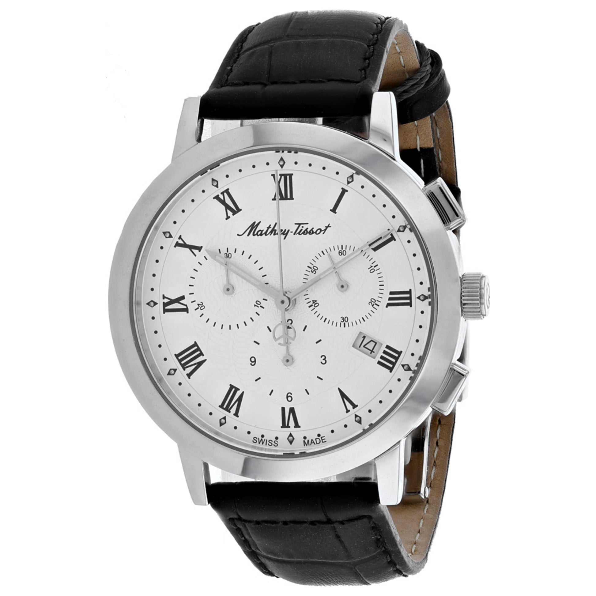 Front view of Mathey Tissot Sport Classic Men's Quartz Watch H9315CHRLAI