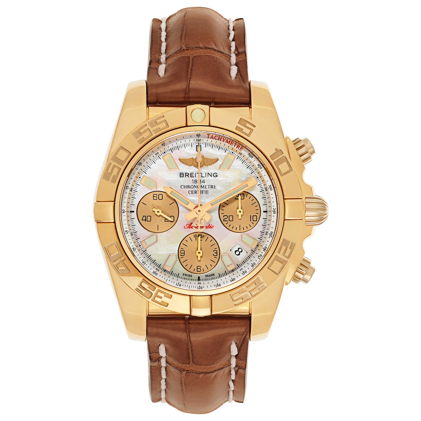 Front view of Breitling Chronomat Men's Automatic Watch HB014012-A722-722P