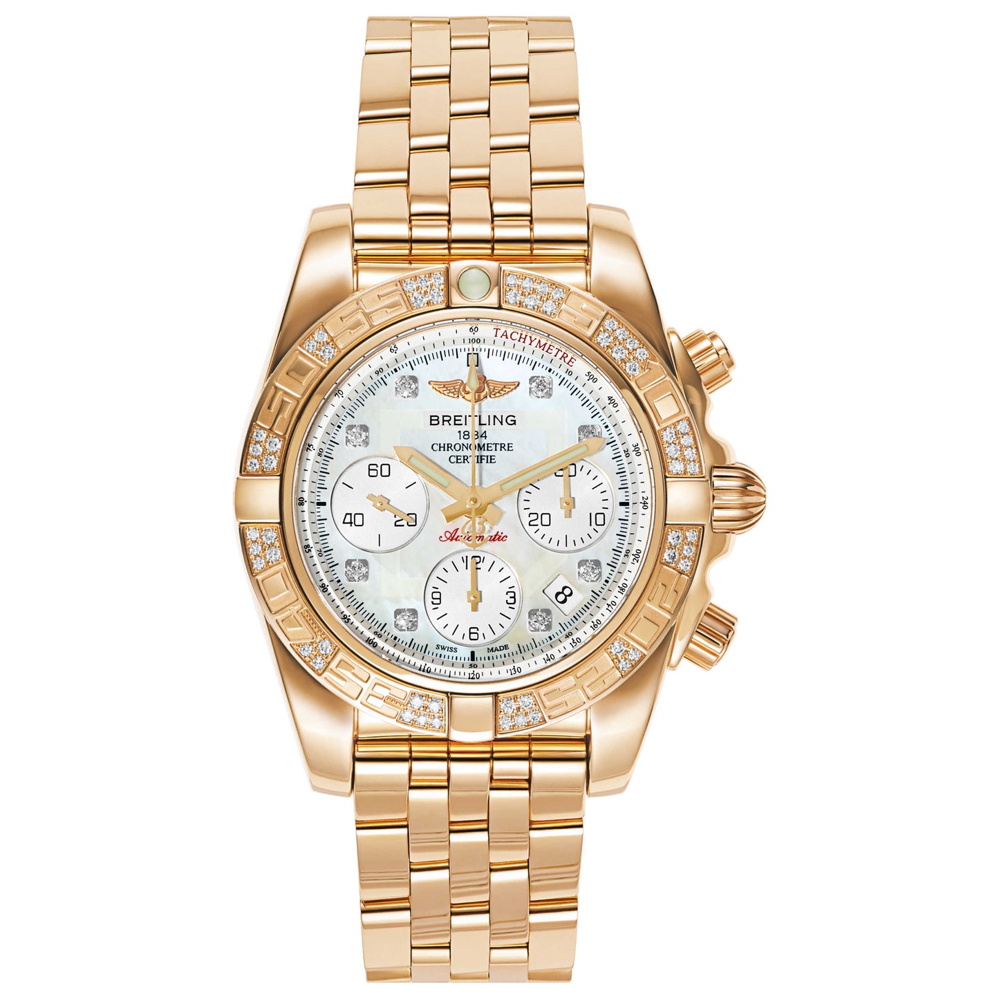 Front view of Breitling Men's Automatic Watch HB0140AA-A723-378H