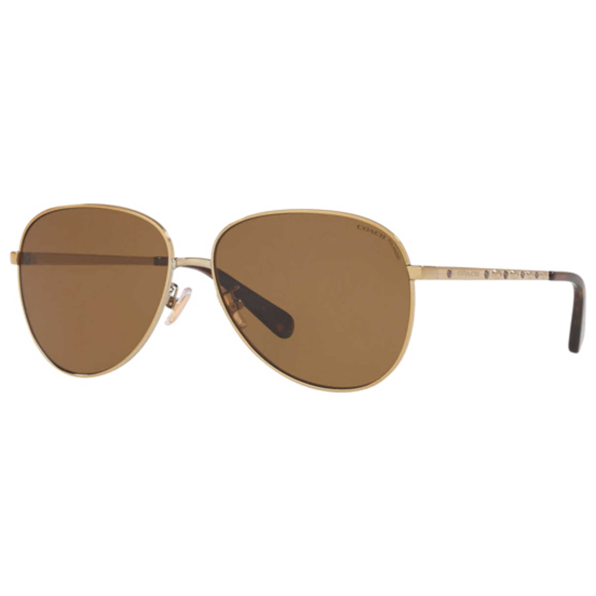 Front view of Coach Designer Women's Sunglasses HC7094-900583-60