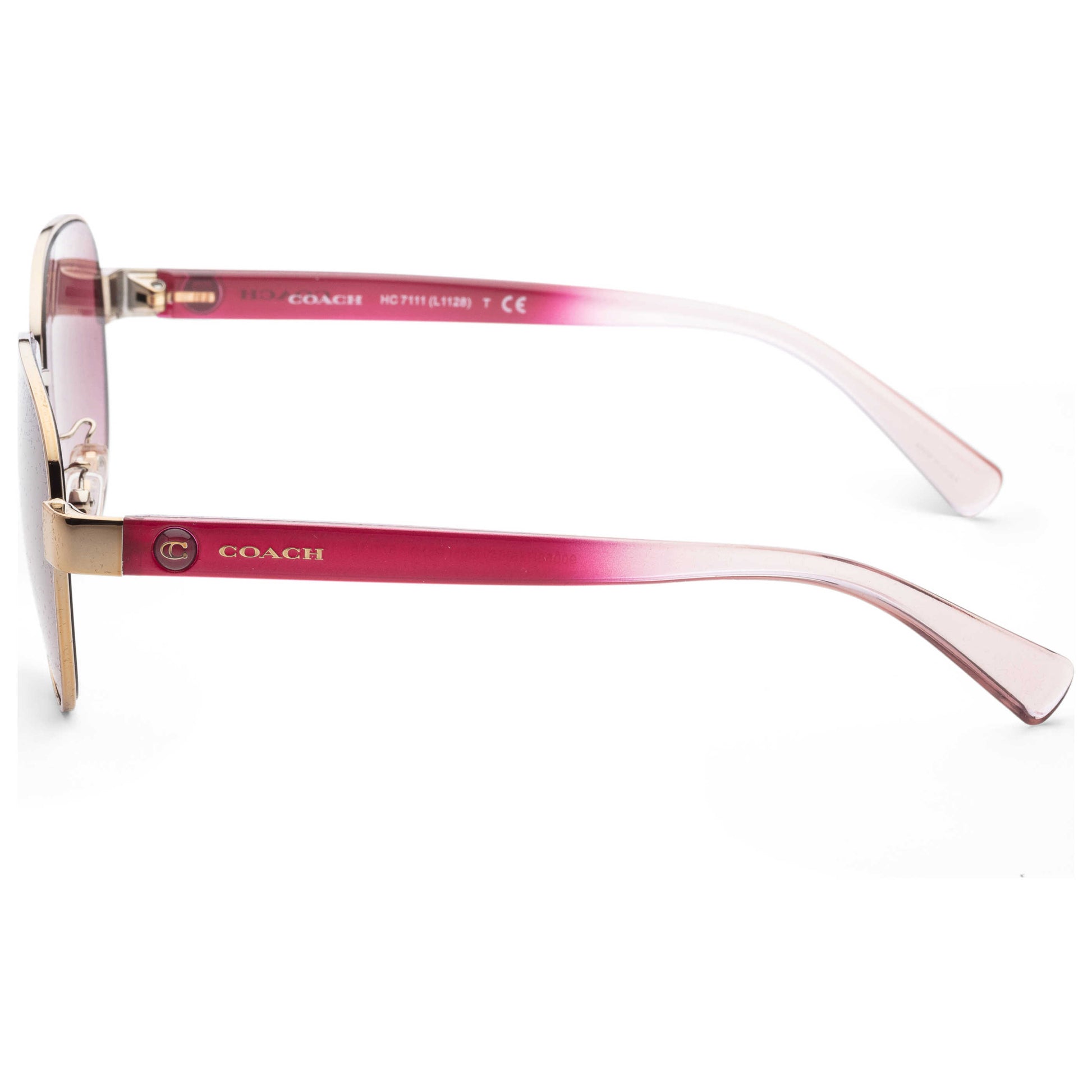 Left view of Coach Fashion Women's Sunglasses HC7111-90058H-57