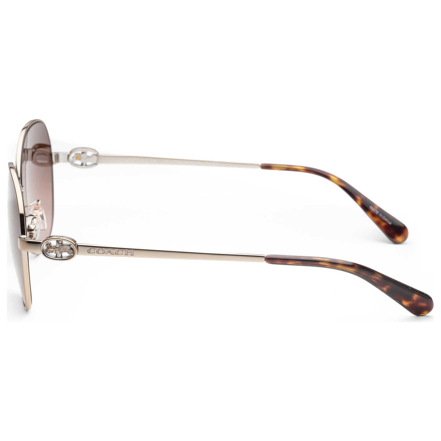 Left view of Coach Fashion Women's Sunglasses HC7123-900513-57