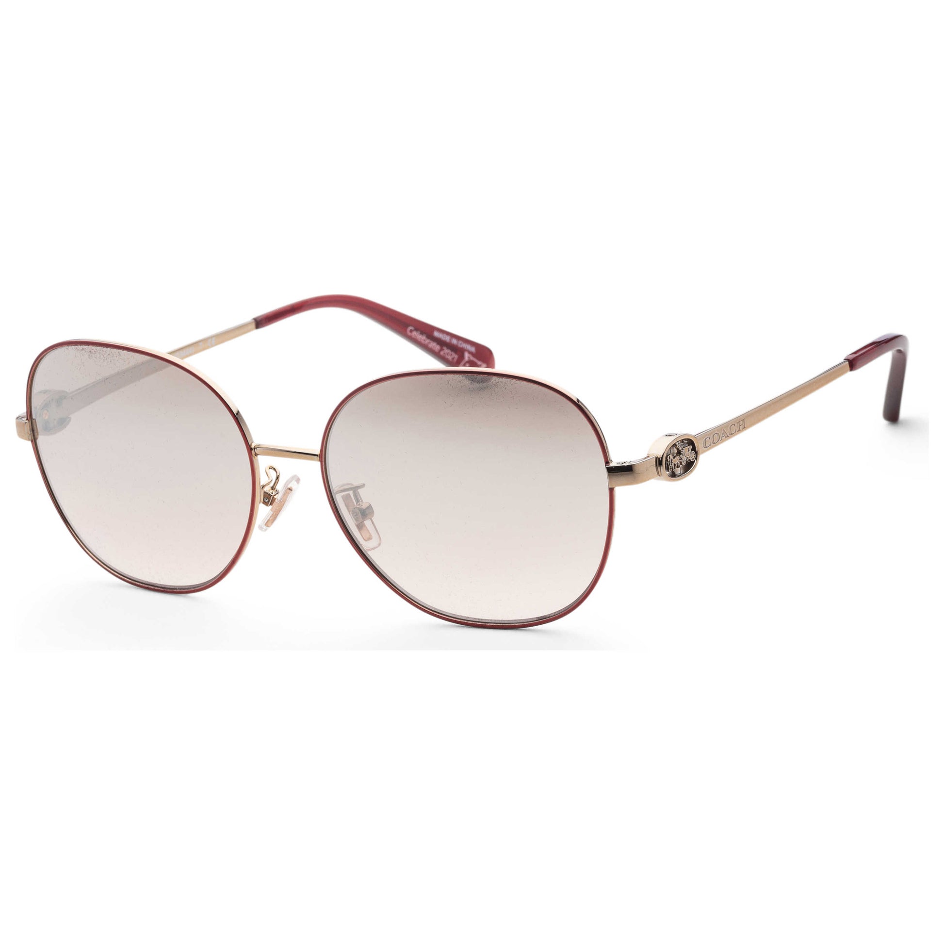 Front view of Coach Fashion Women's Sunglasses HC7123-93838Z-57