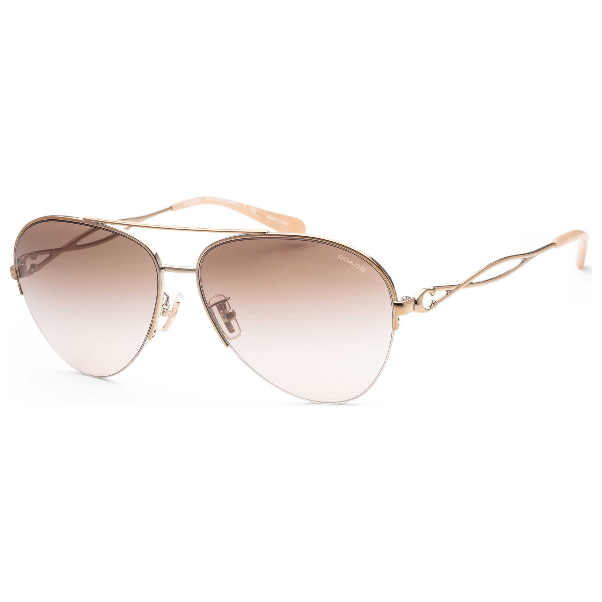 Front view of Coach Fashion Women's Sunglasses HC7124-933194-59