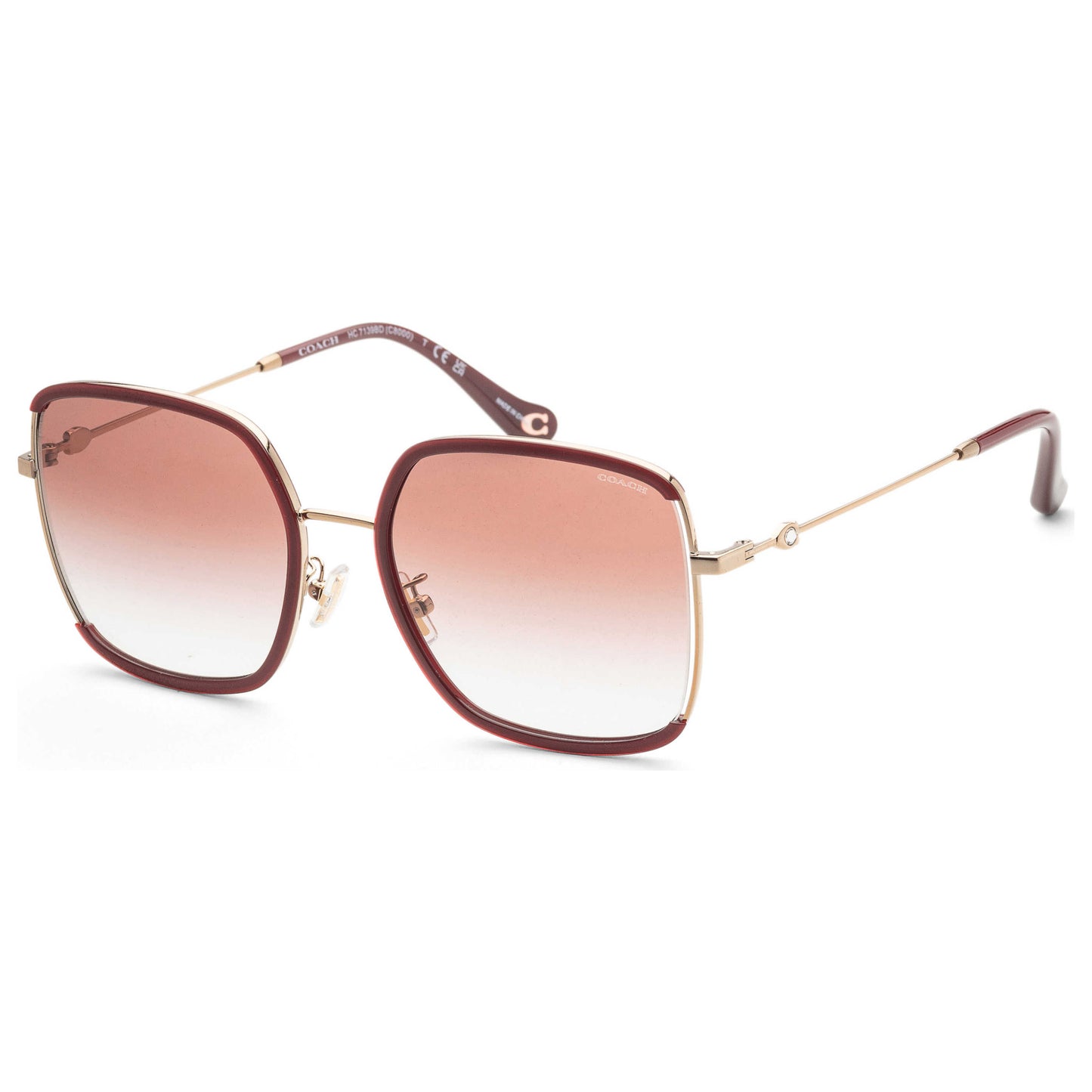 Front view of Coach Fashion Women's Sunglasses HC7139BD-94028D-58