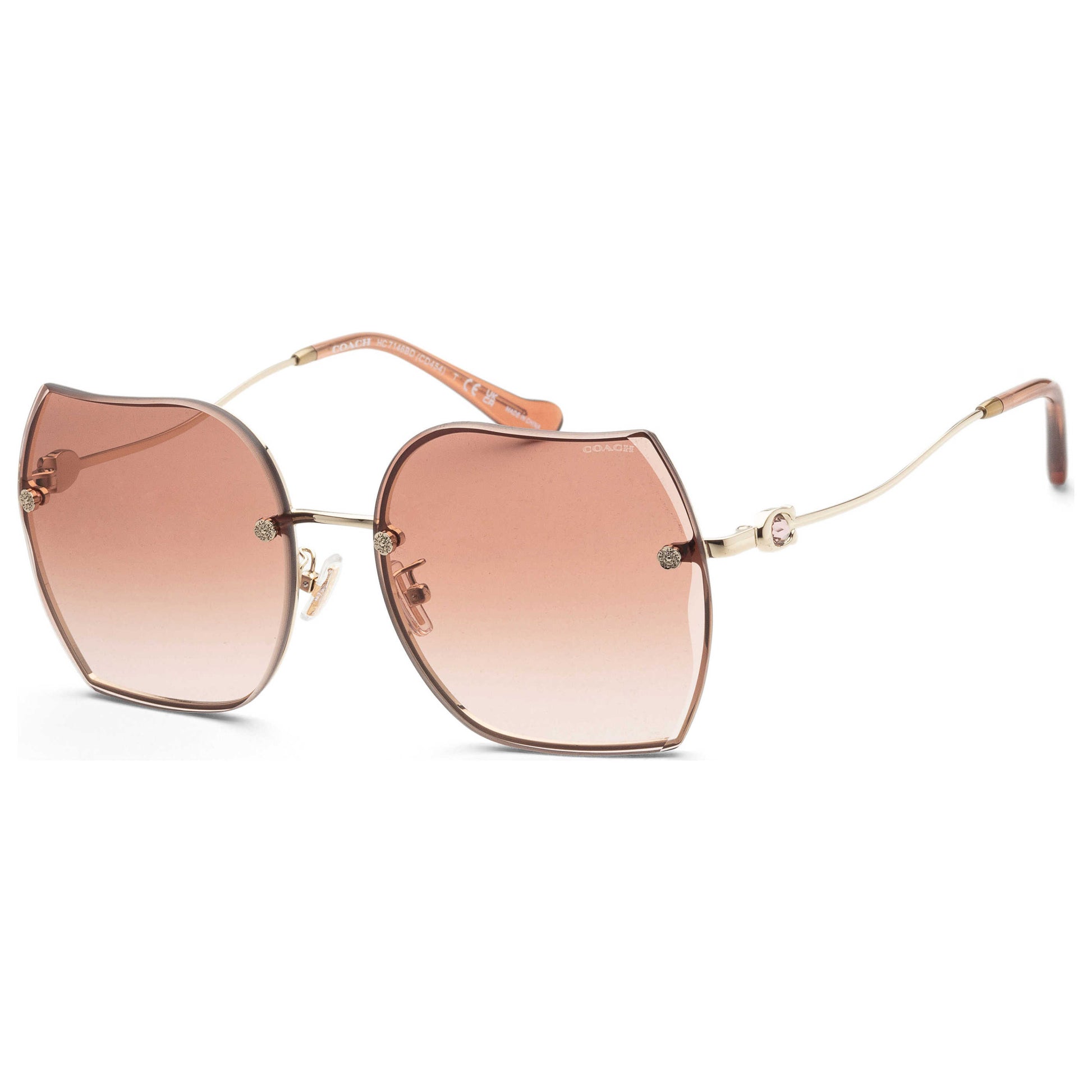 Front view of Coach Fashion Women's Sunglasses HC7146BD-900513-60