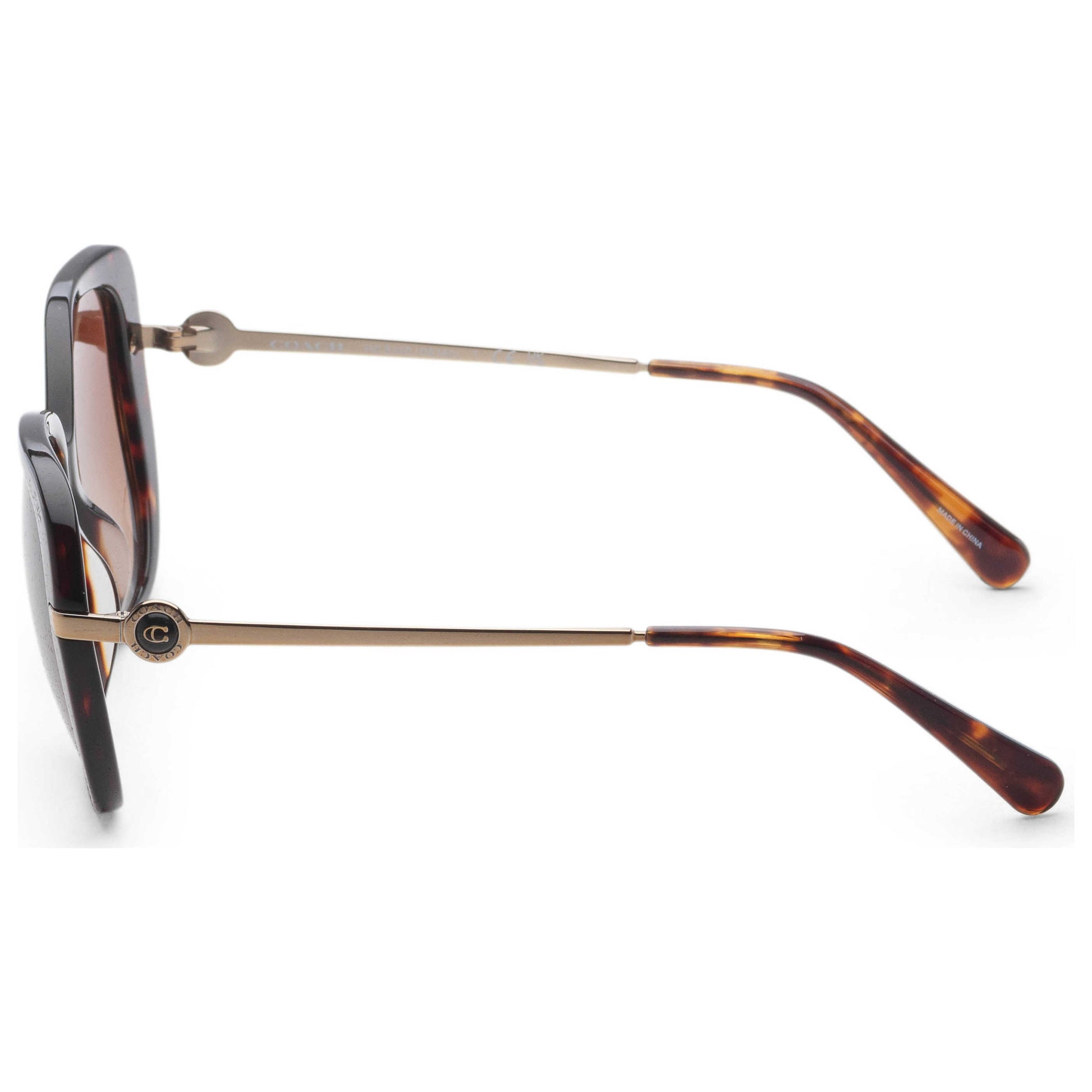 Left view of Coach Women's Sunglasses HC8320-512074-55