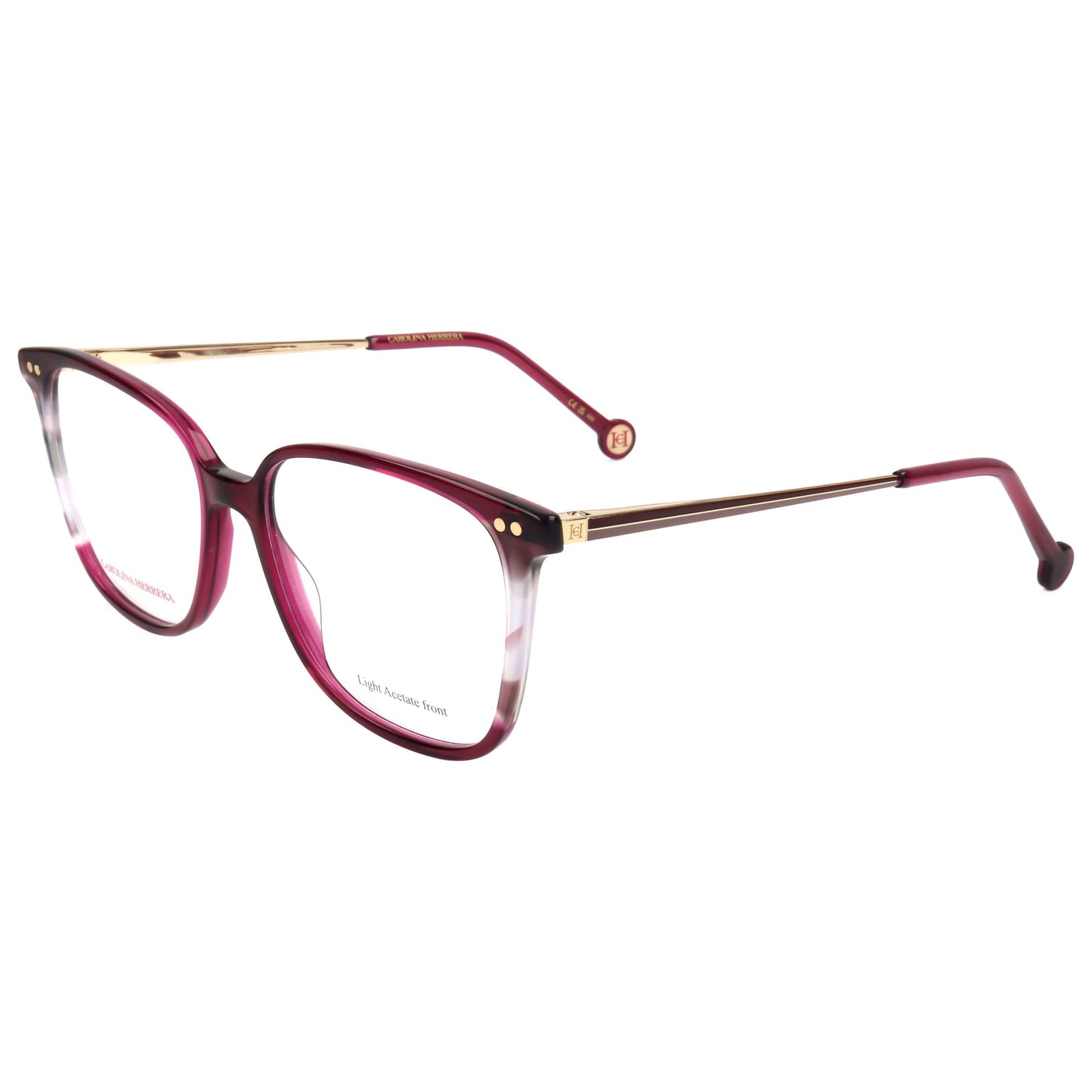 Front view of Carolina Herrera Women's Eyeglasses HER0165-YDC-53