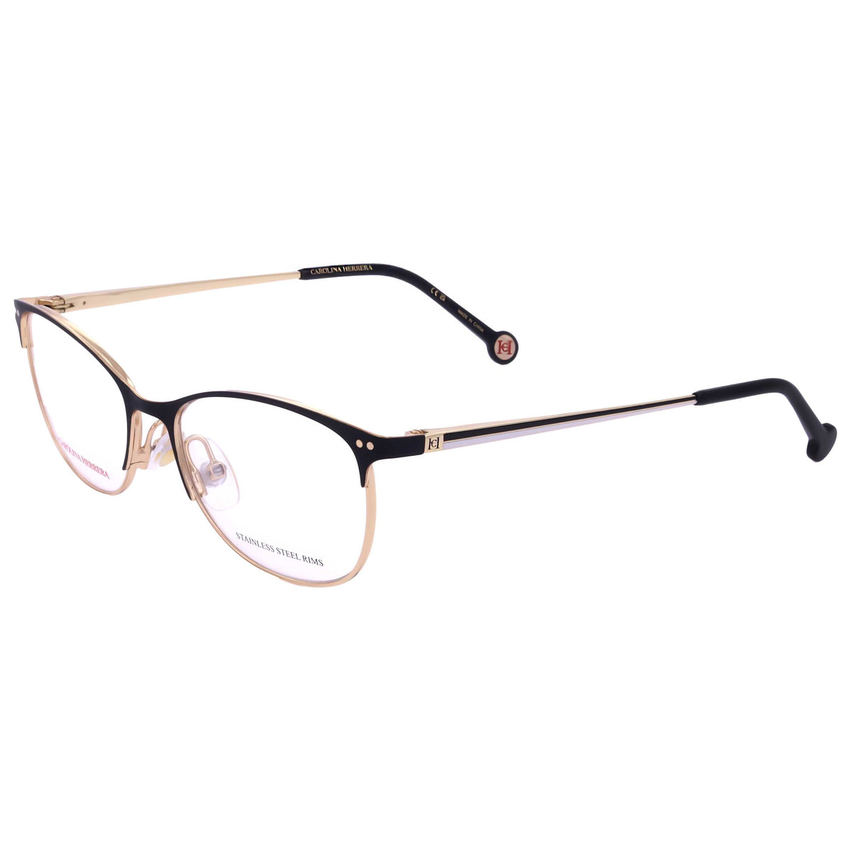 Front view of Carolina Herrera Women's Eyeglasses HER0168-RHL-51
