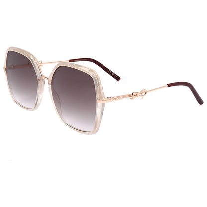 Front view of Carolina Herrera Women's Sunglasses HER0217-S-YNA-57