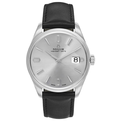 Front view of Milus Snow Star Men's Automatic Watch HKIT001