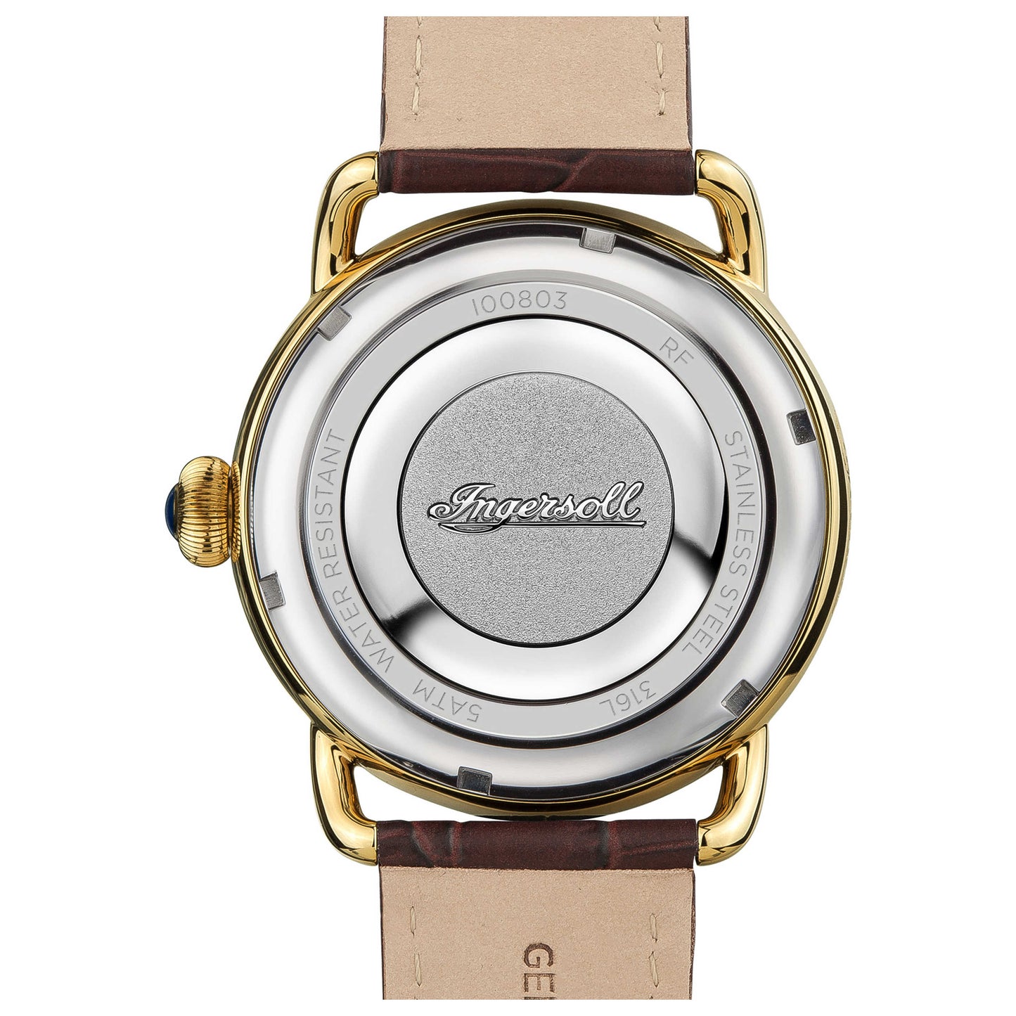 Back view of Ingersoll New England Men's Quartz Watch I00803
