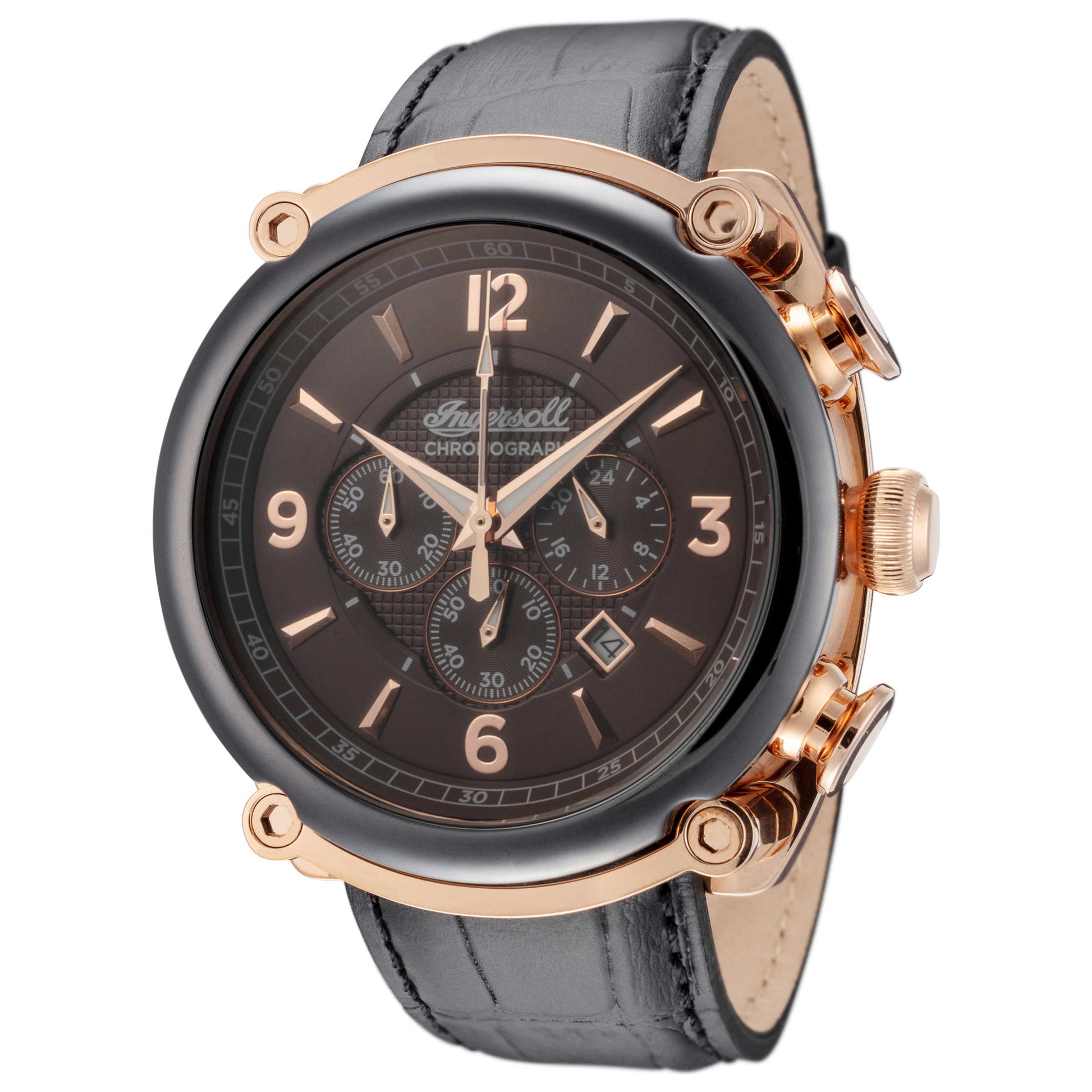 Front view of Ingersoll Michigan Men's Quartz Watch I01202