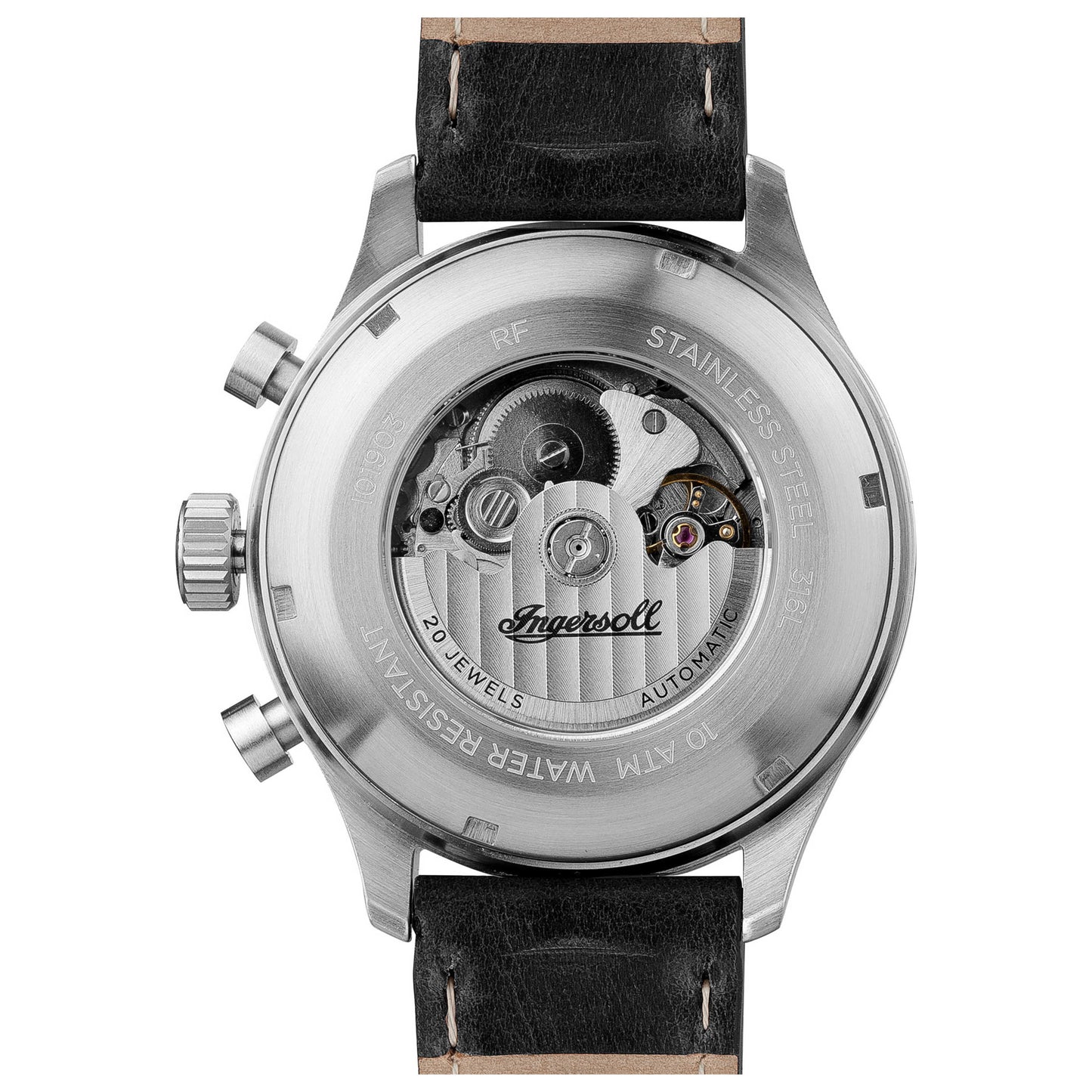 Back view of Ingersoll Bateman Men's Automatic Watch I01903
