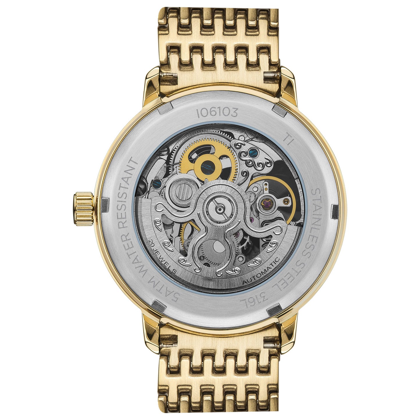 Back view of Ingersoll Crown Men's Automatic Watch I06103