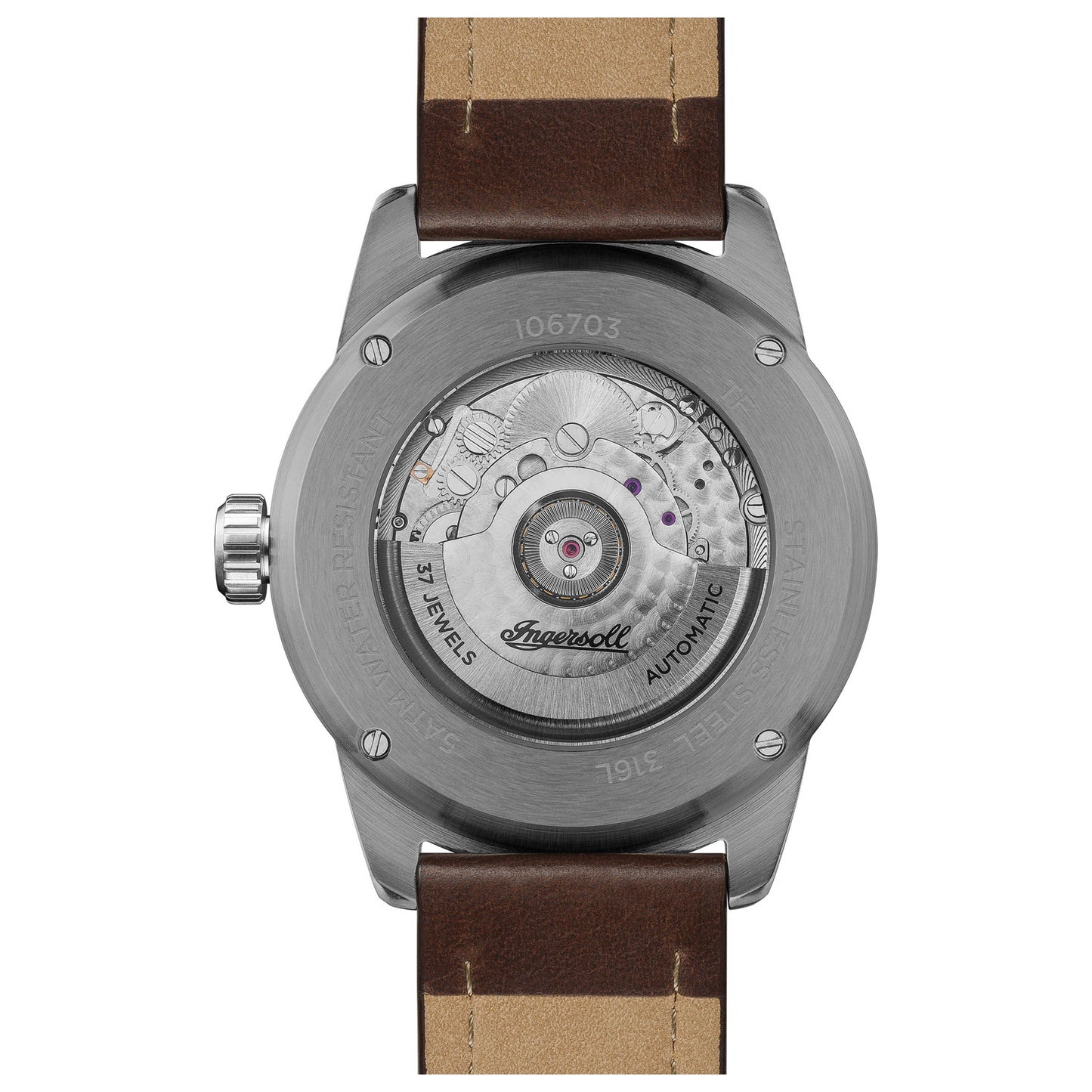 Back view of Ingersoll Triumph Men's Automatic Watch I06703