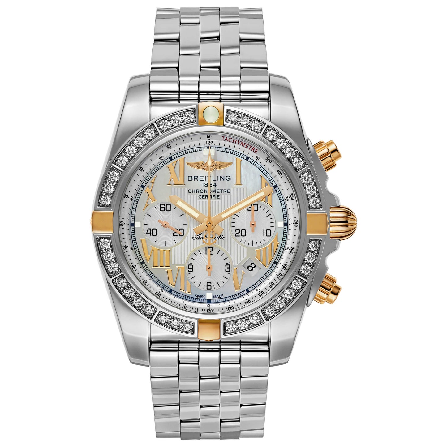 Front view of Breitling Men's Automatic Watch IB011053-A693-375A