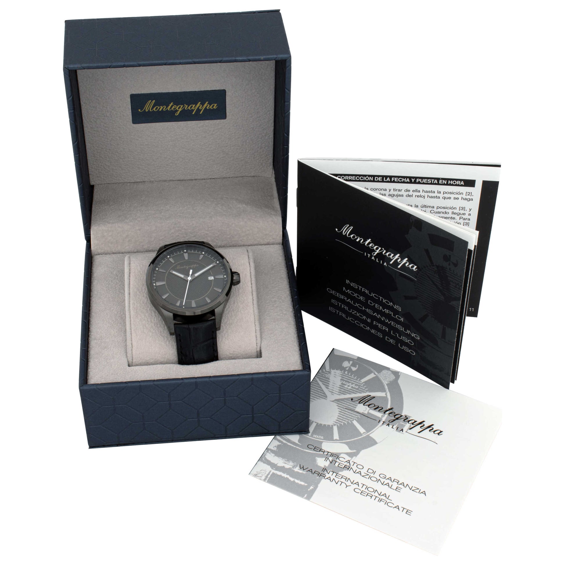 Left view of Montegrappa Fortuna Men's Quartz Watch IDFOWALC