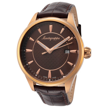 Front view of Montegrappa Fortuna Men's Quartz Watch IDFOWAMM