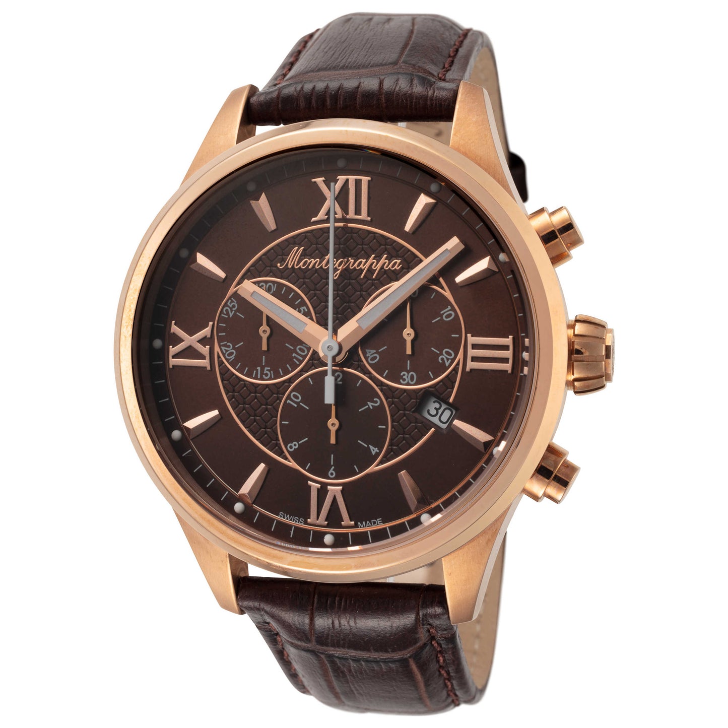 Front view of Montegrappa Fortuna Men's Quartz Watch IDFOWCMM