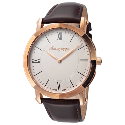 Front view of Montegrappa NeroUno Slim Men's Quartz Watch IDNMWARW