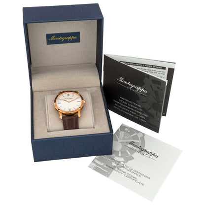 Left view of Montegrappa NeroUno Slim Men's Quartz Watch IDNMWARW