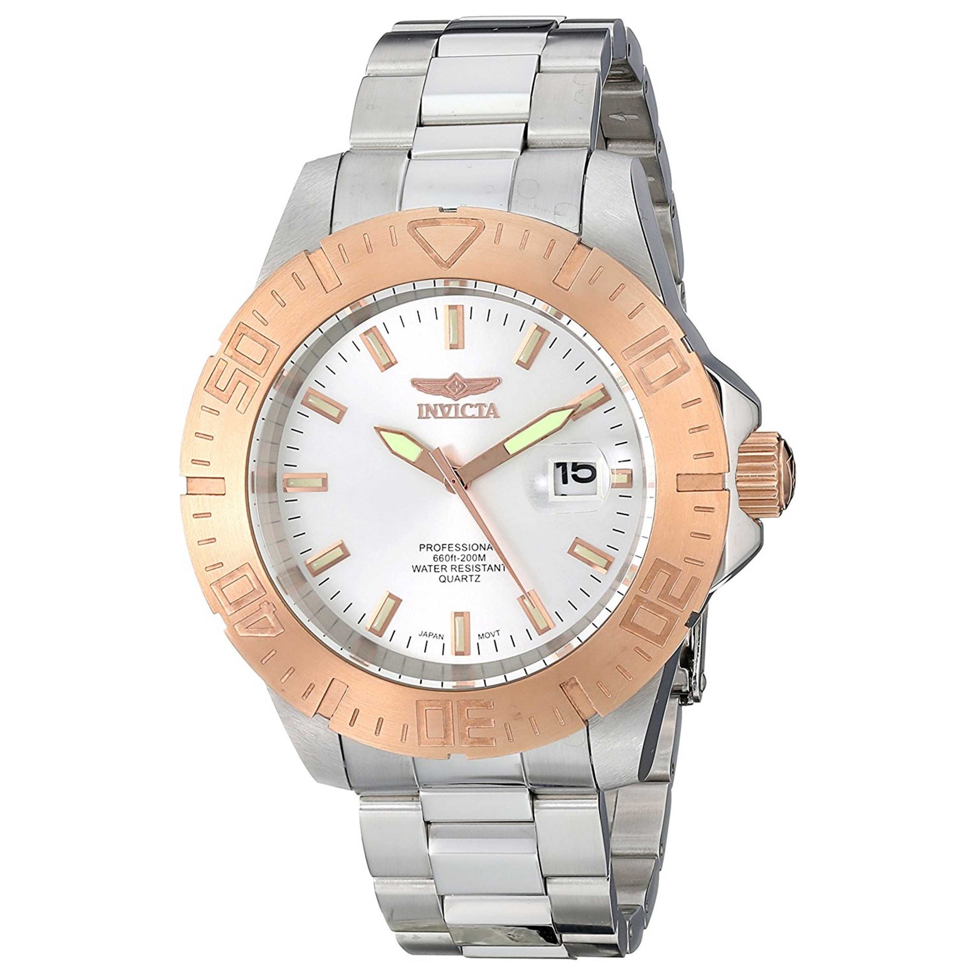 Front view of Invicta Pro Diver Men's Japanese Quartz (Battery-Powered) Watch IN-14049