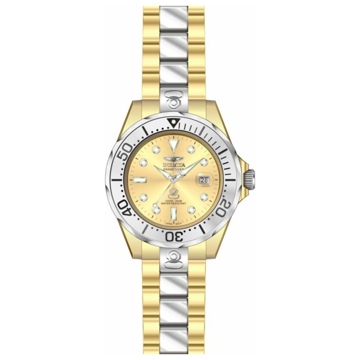 Front view of Invicta Pro Diver Men's Automatic Watch IN-16038