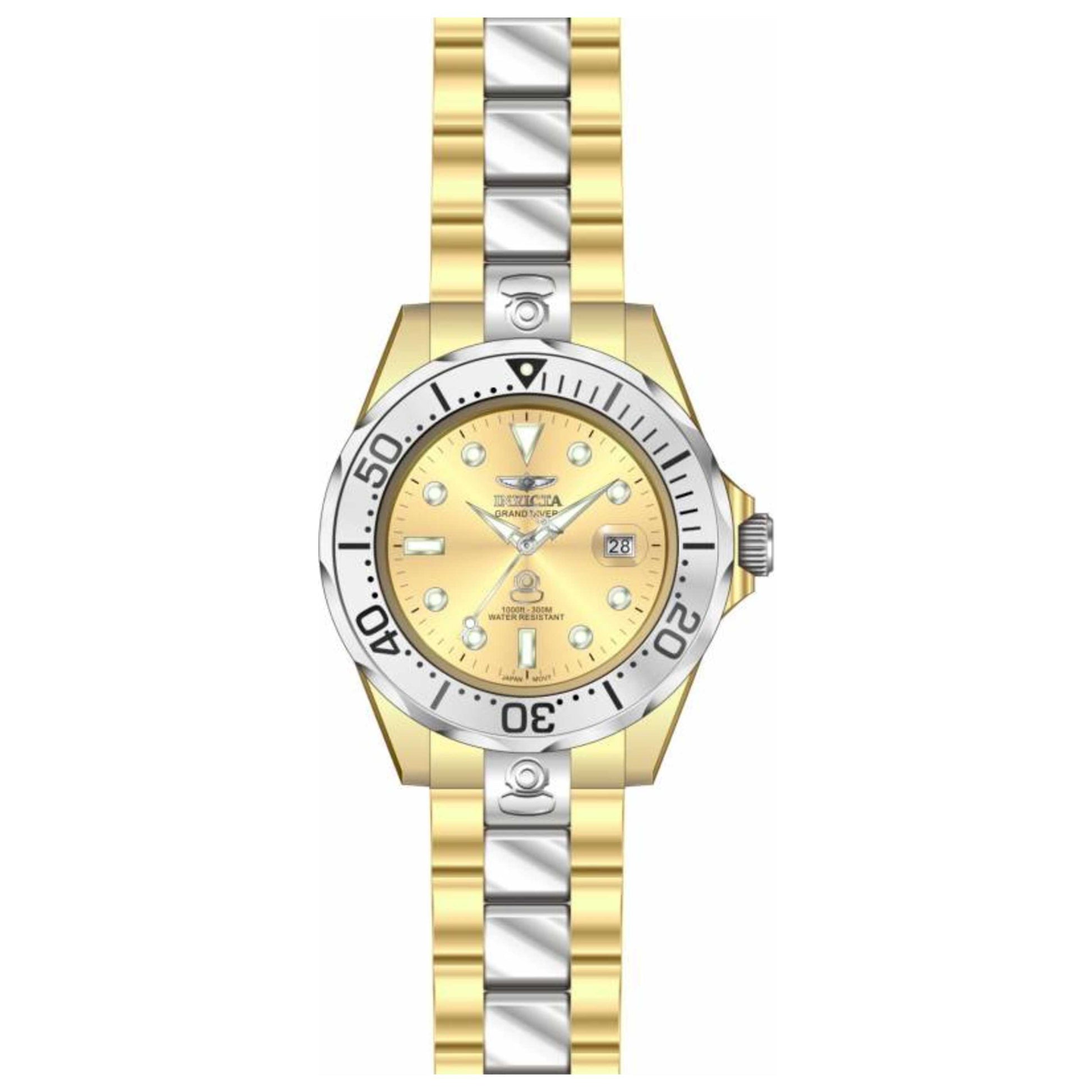 Front view of Invicta Pro Diver Men's Automatic Watch IN-16038