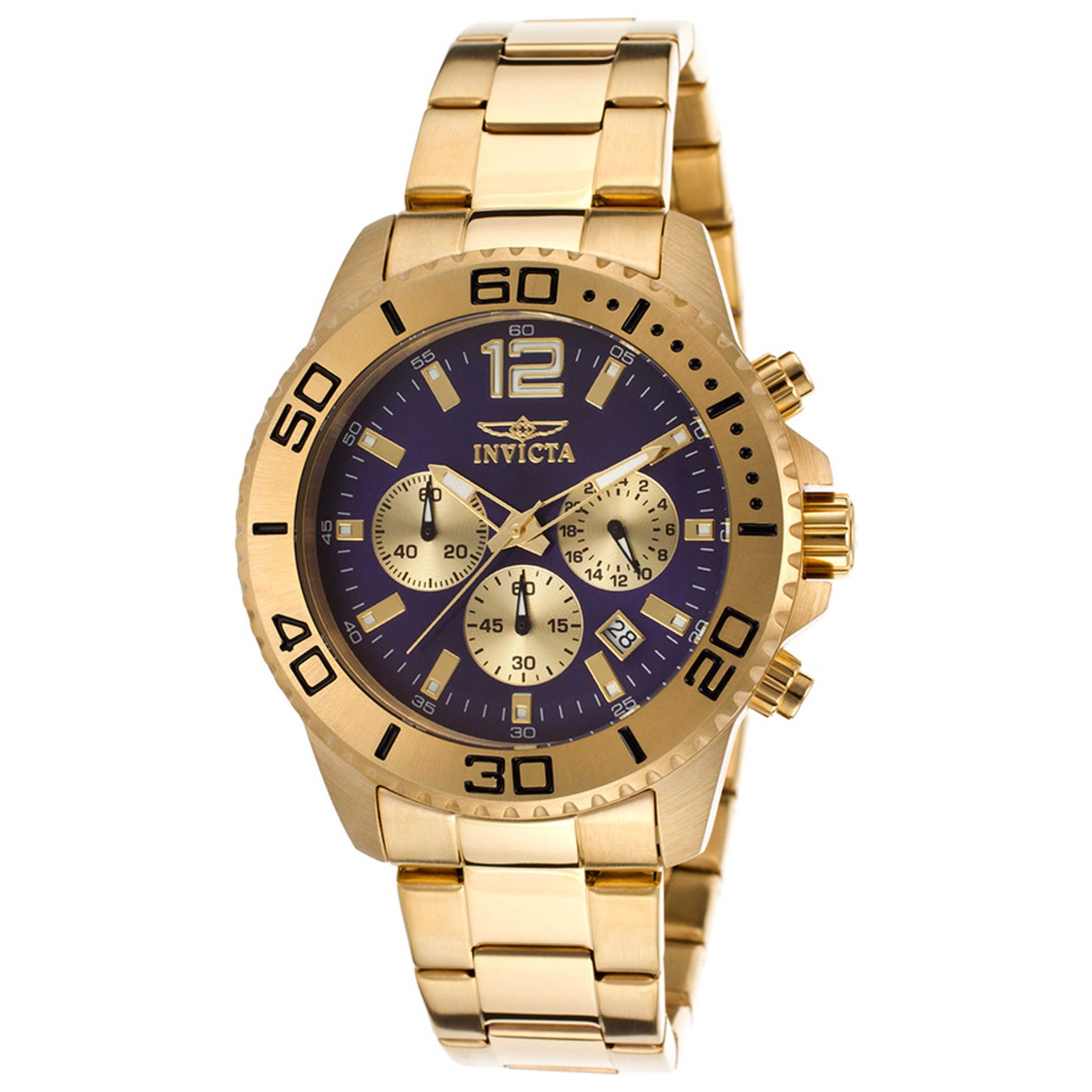 Front view of Invicta Pro Diver Men's Japanese Quartz (Battery-Powered) Watch IN-17402