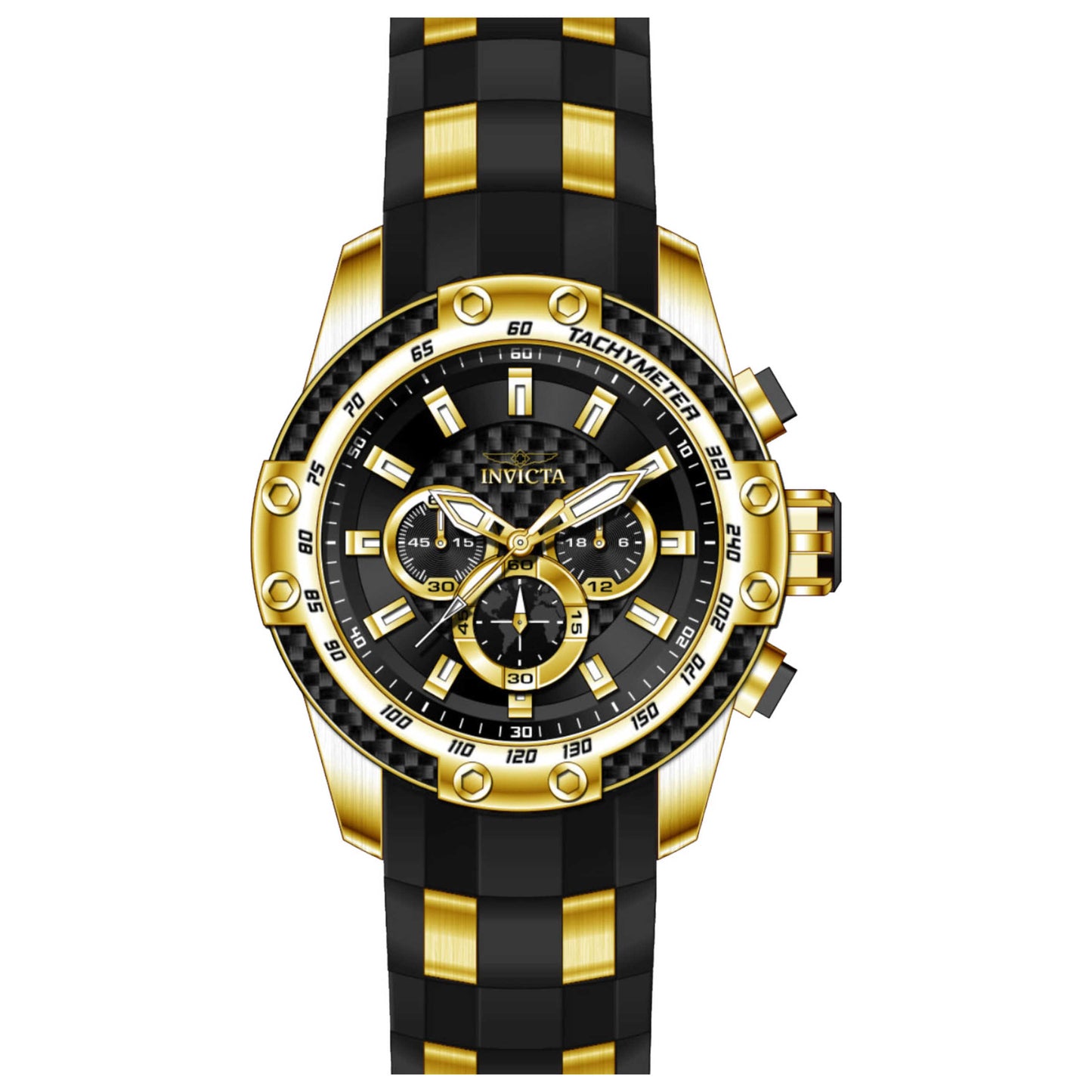 Front view of Invicta Speedway Men's Quartz Watch IN-25940